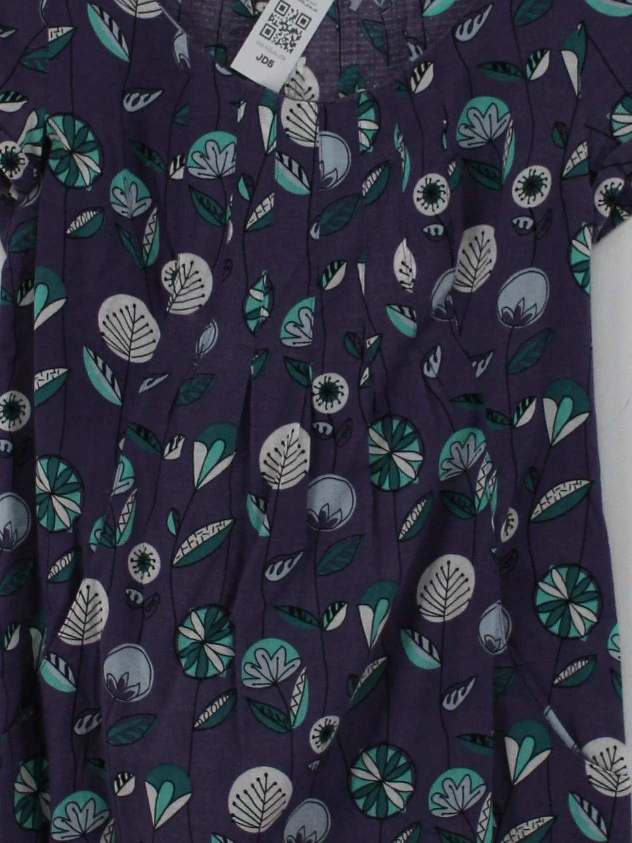 Laura Ashley T-Shirt Mini Dress UK10 in Purple - Image 3