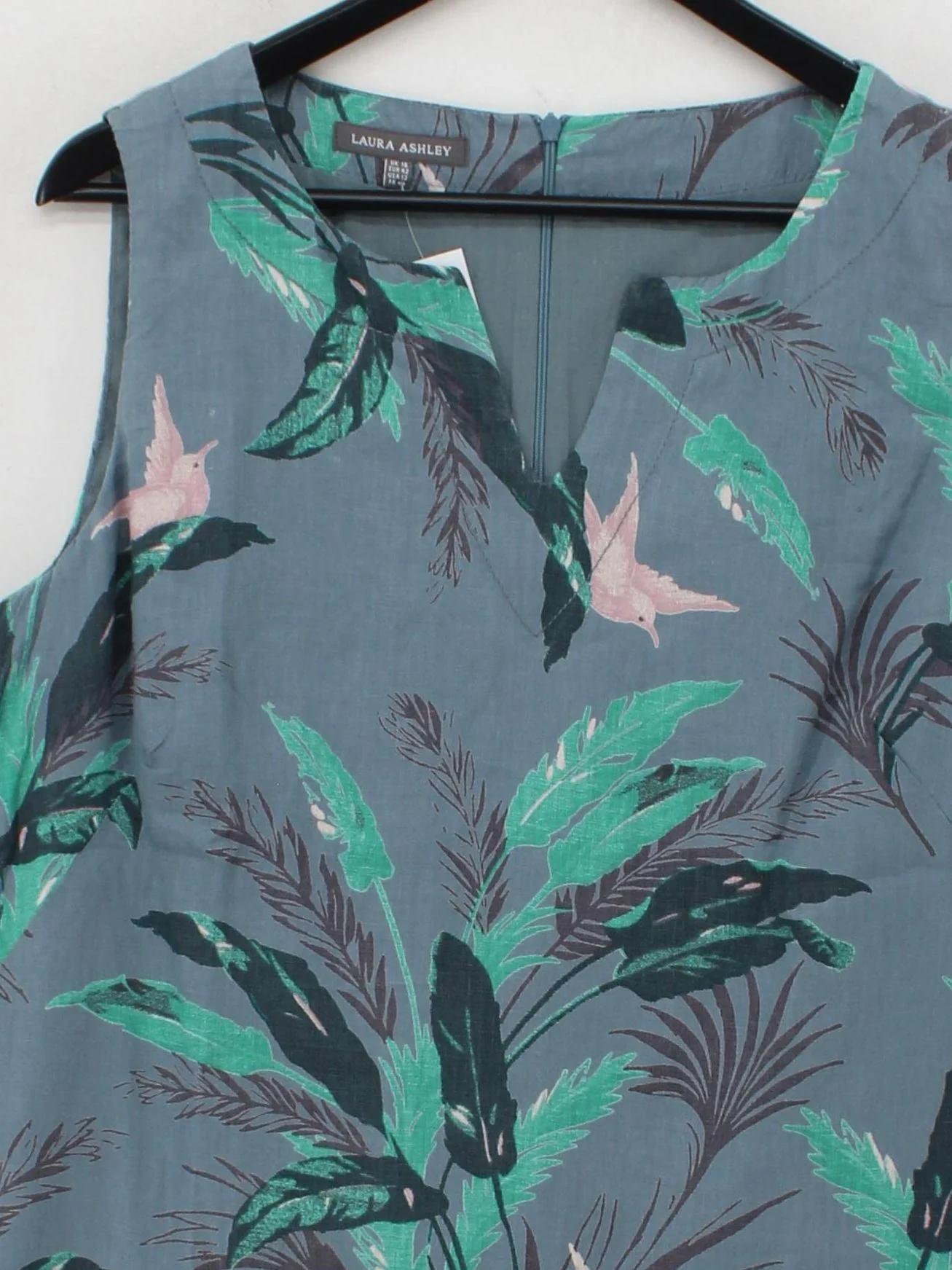 Laura Ashley T-Shirt Mini Dress UK16 in Blue - Image 3