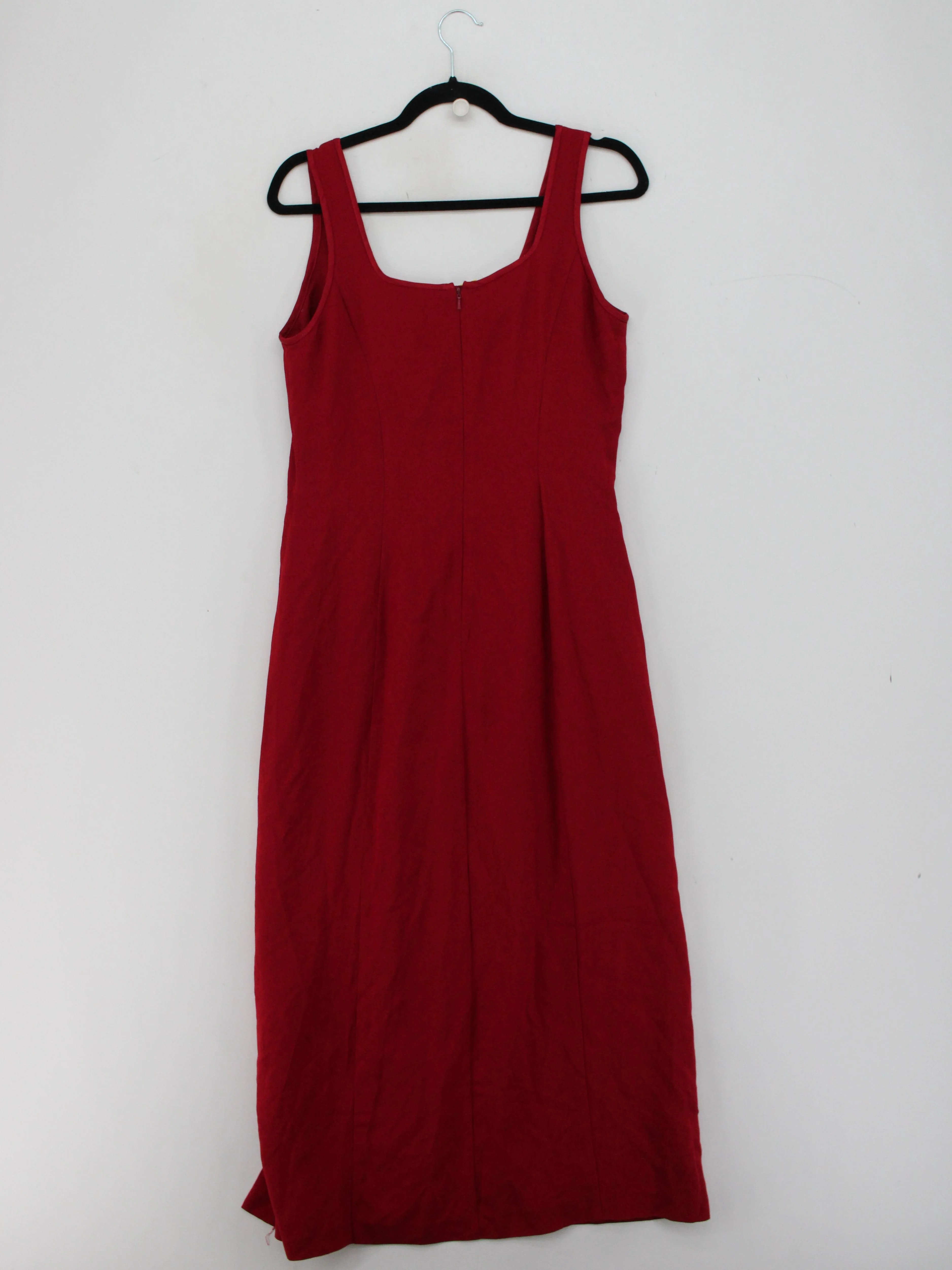 Laura Ashley Tank Midi Dress UK12 in Red - Image 2