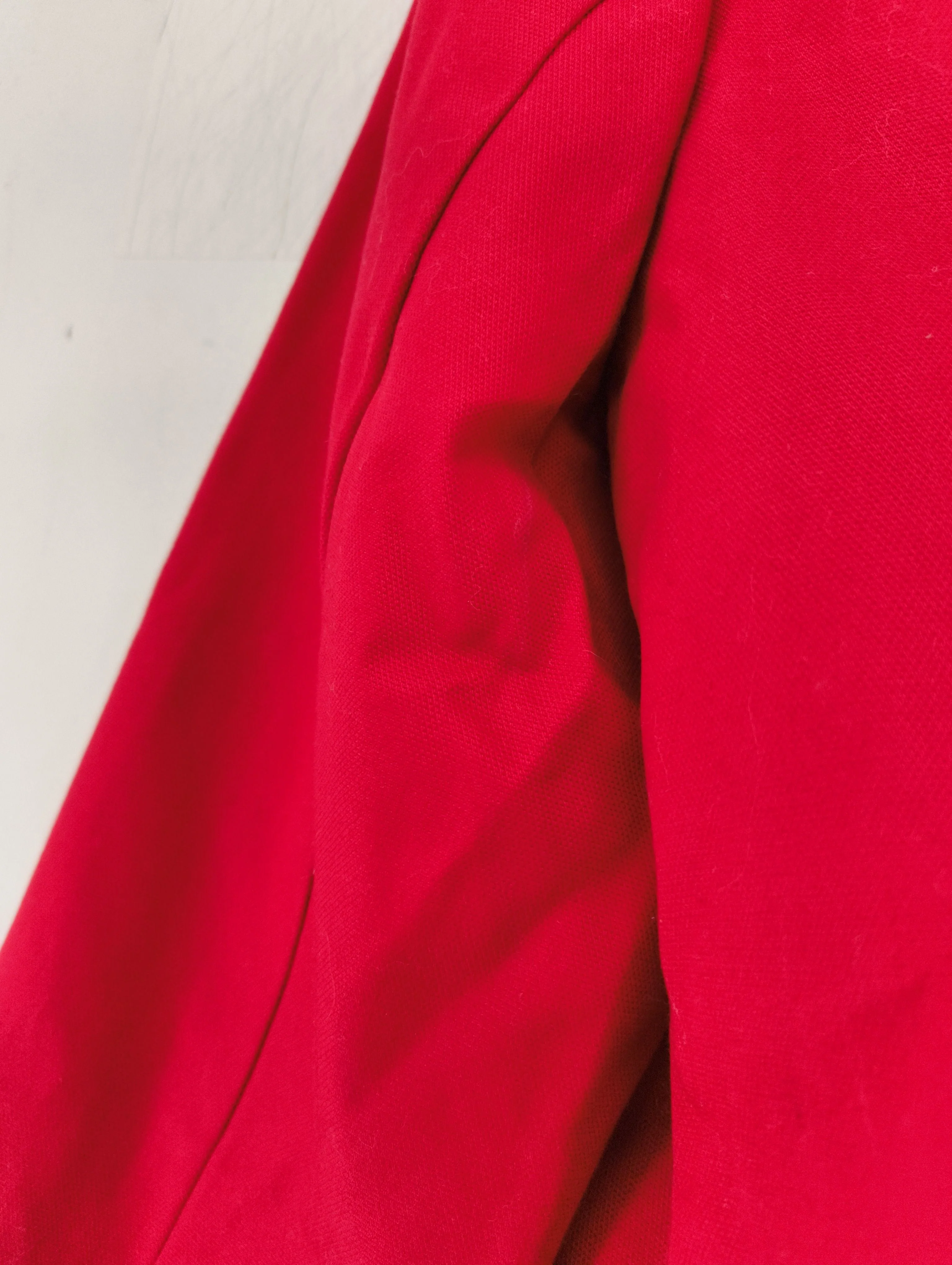 Laura Ashley Women's Blazer UK 12 Red Cotton with Acetate Overcoat - Image 5