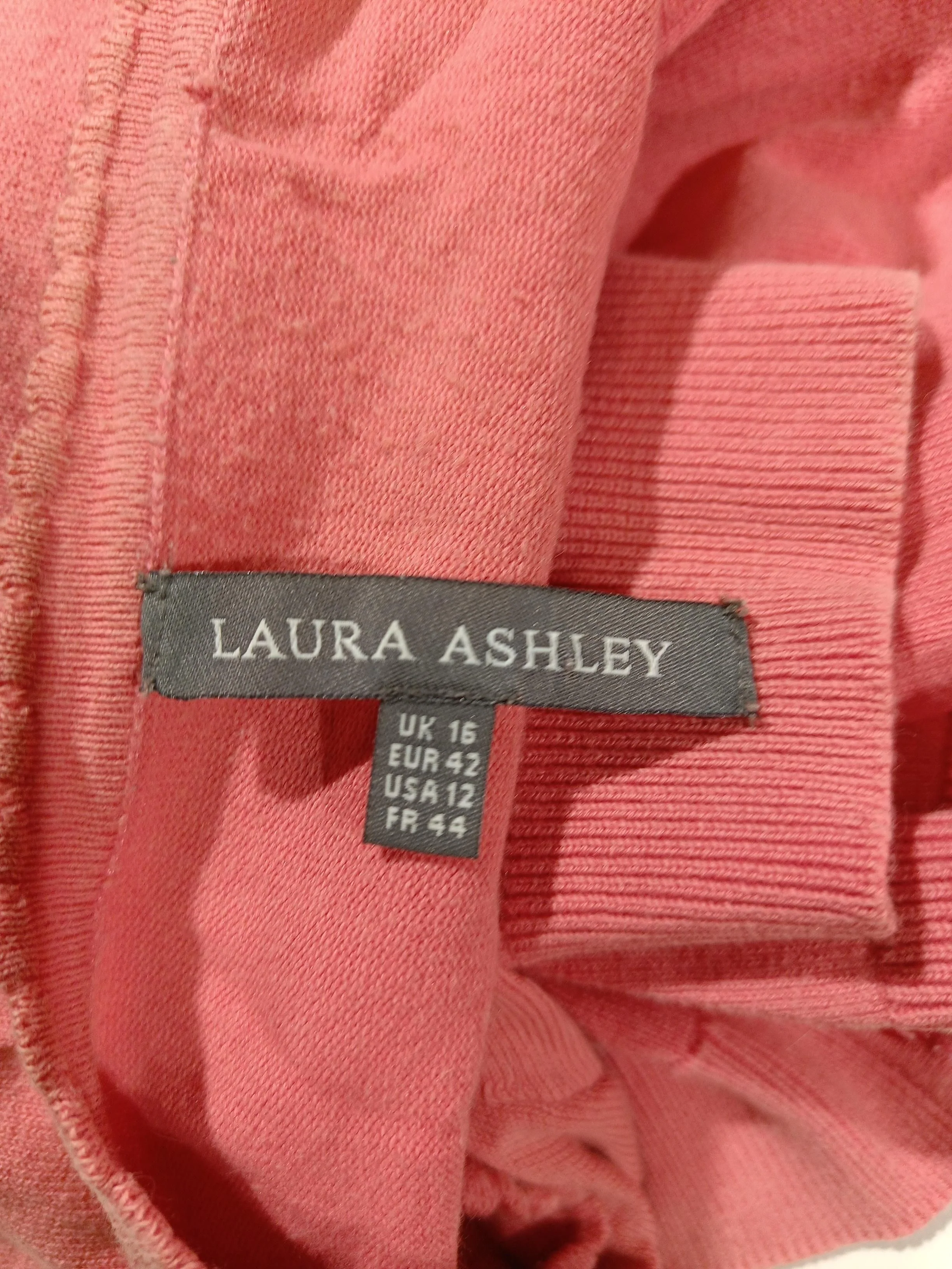 Laura Ashley Women's Cardigan UK 16 Pink Cotton with Nylon, Elastane Cardigan - Image 7
