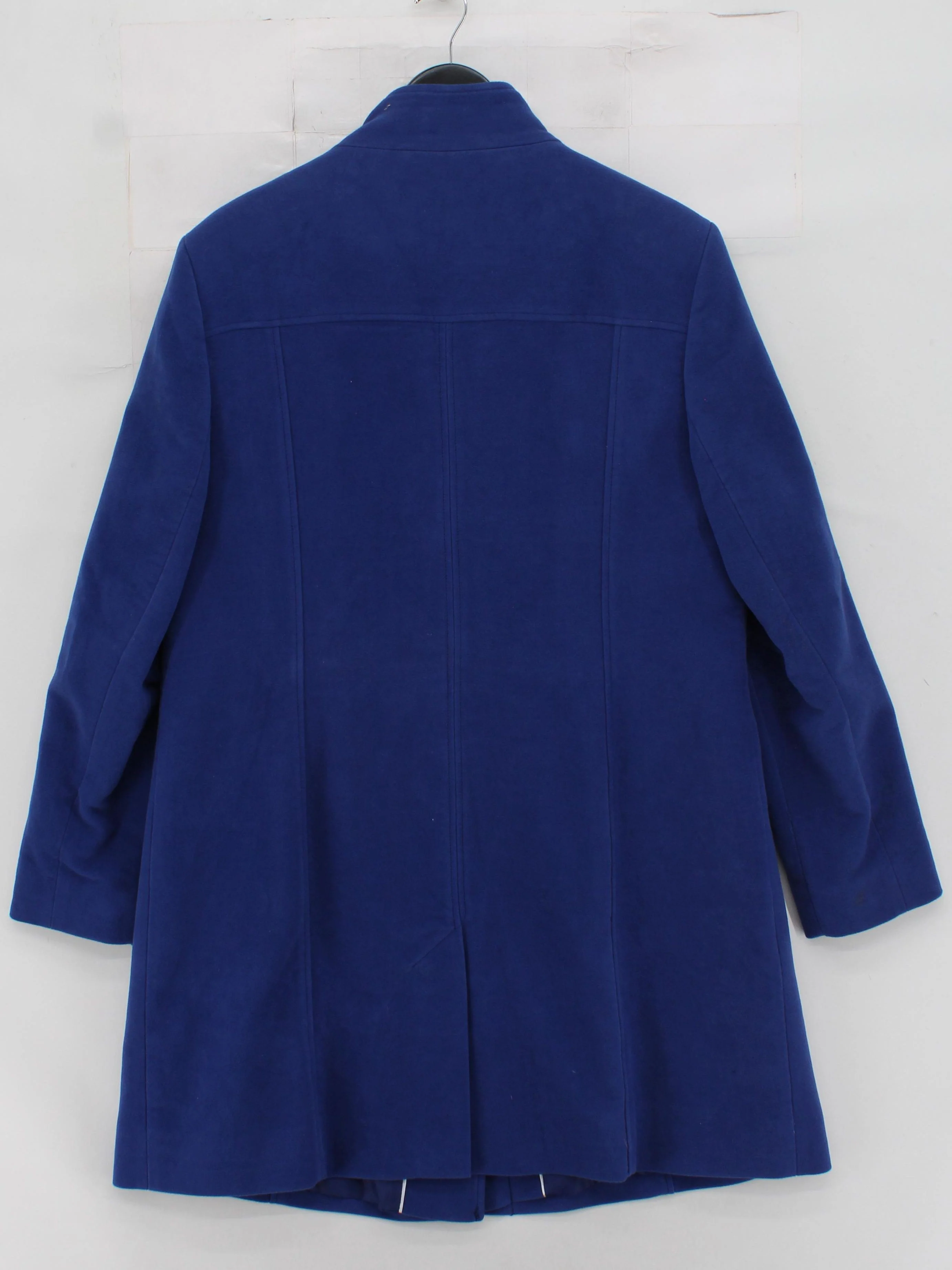 Laura Ashley Women's Coat UK 16 Blue Cotton with Polyester Overcoat - Image 2