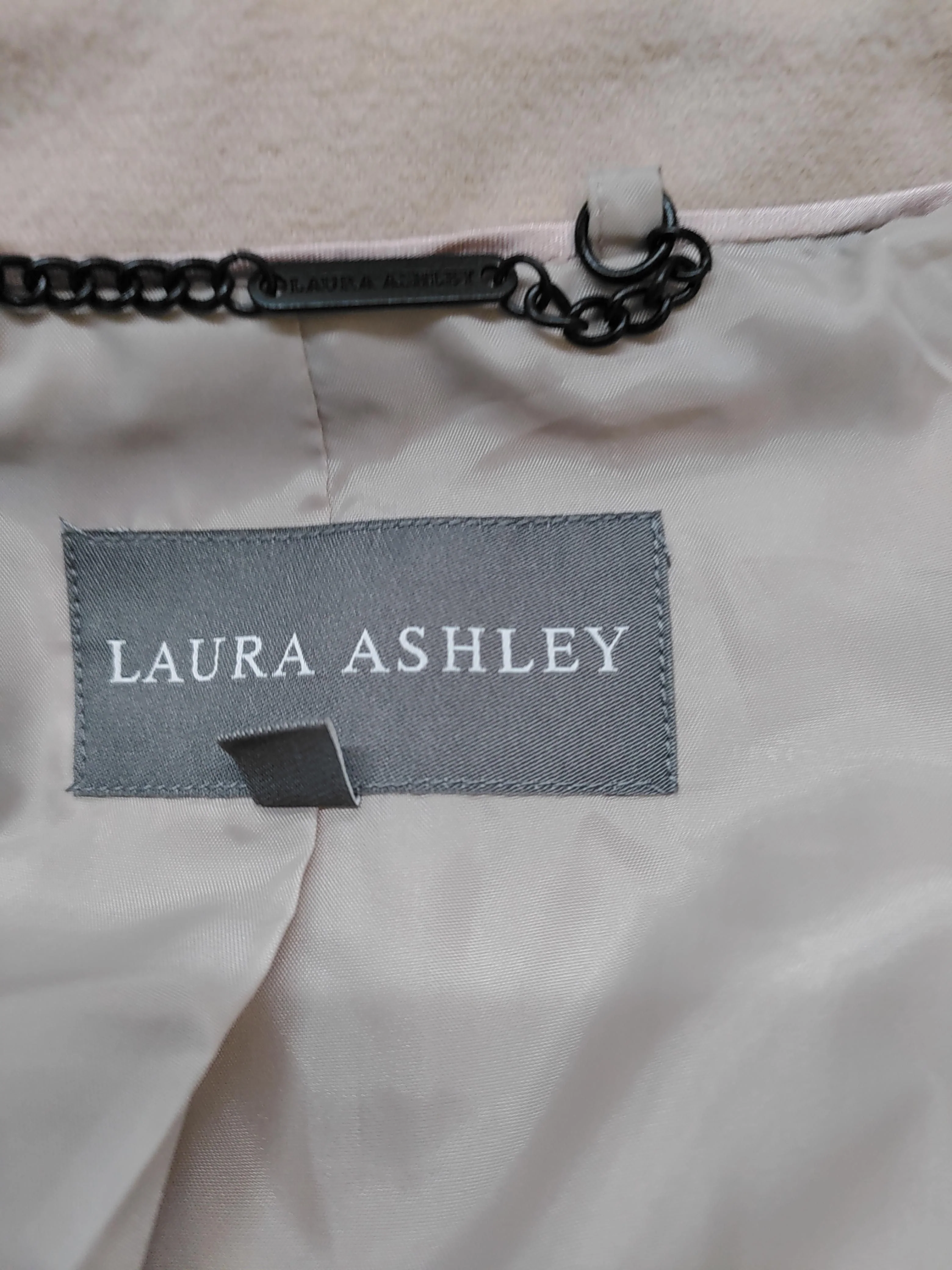 Laura Ashley Women's Coat UK 18 Cream Polyester with Viscose, Elastane Overcoat - Image 5