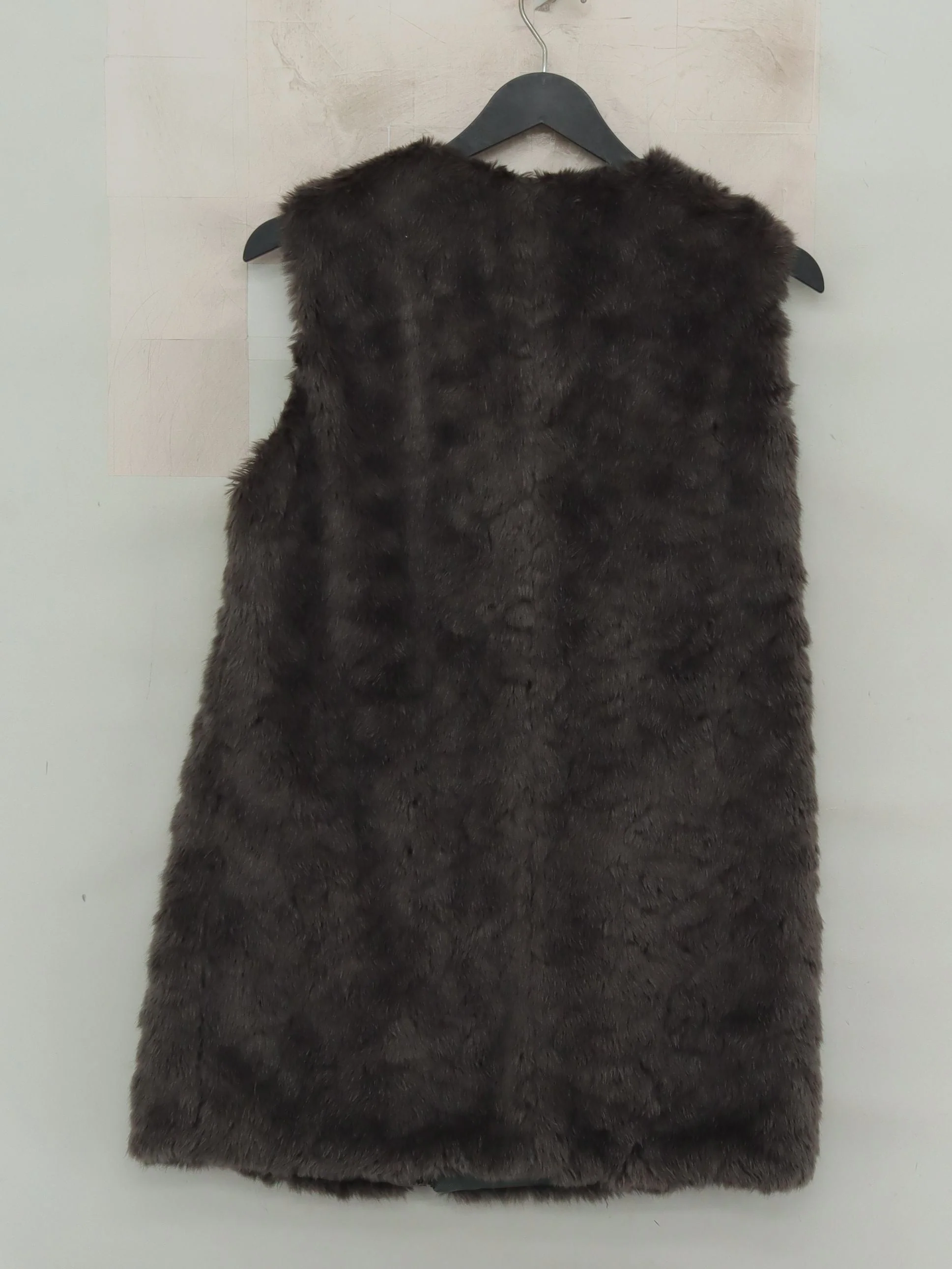 Laura Ashley Women's Coat UK 8 Grey Faux Fur with Polyester Overcoat - Image 2