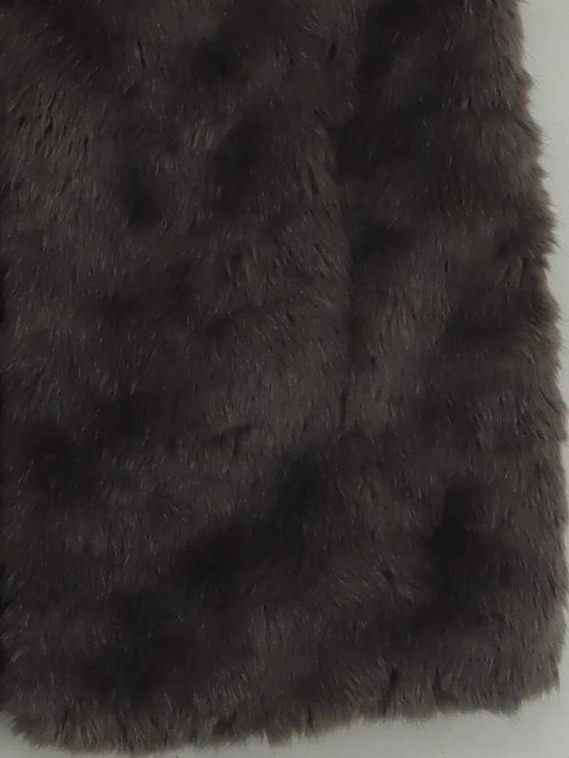 Laura Ashley Women's Coat UK 8 Grey Faux Fur with Polyester Overcoat - Image 4