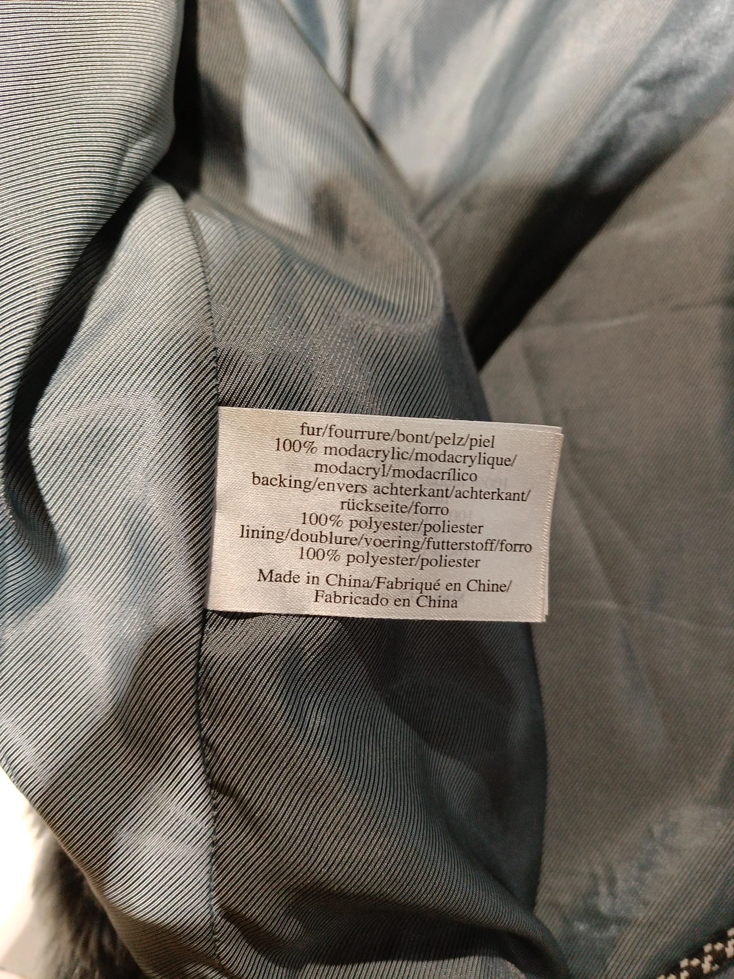 Laura Ashley Women's Coat UK 8 Grey Faux Fur with Polyester Overcoat - Image 6