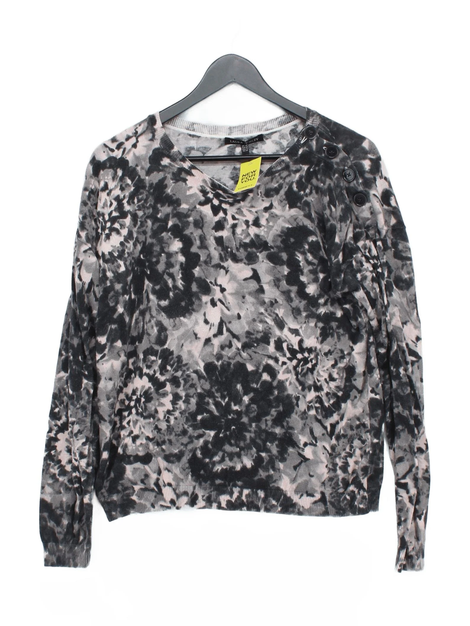 Laura Ashley Women's Jumper L Multi 100% Other V-Neck Pullover