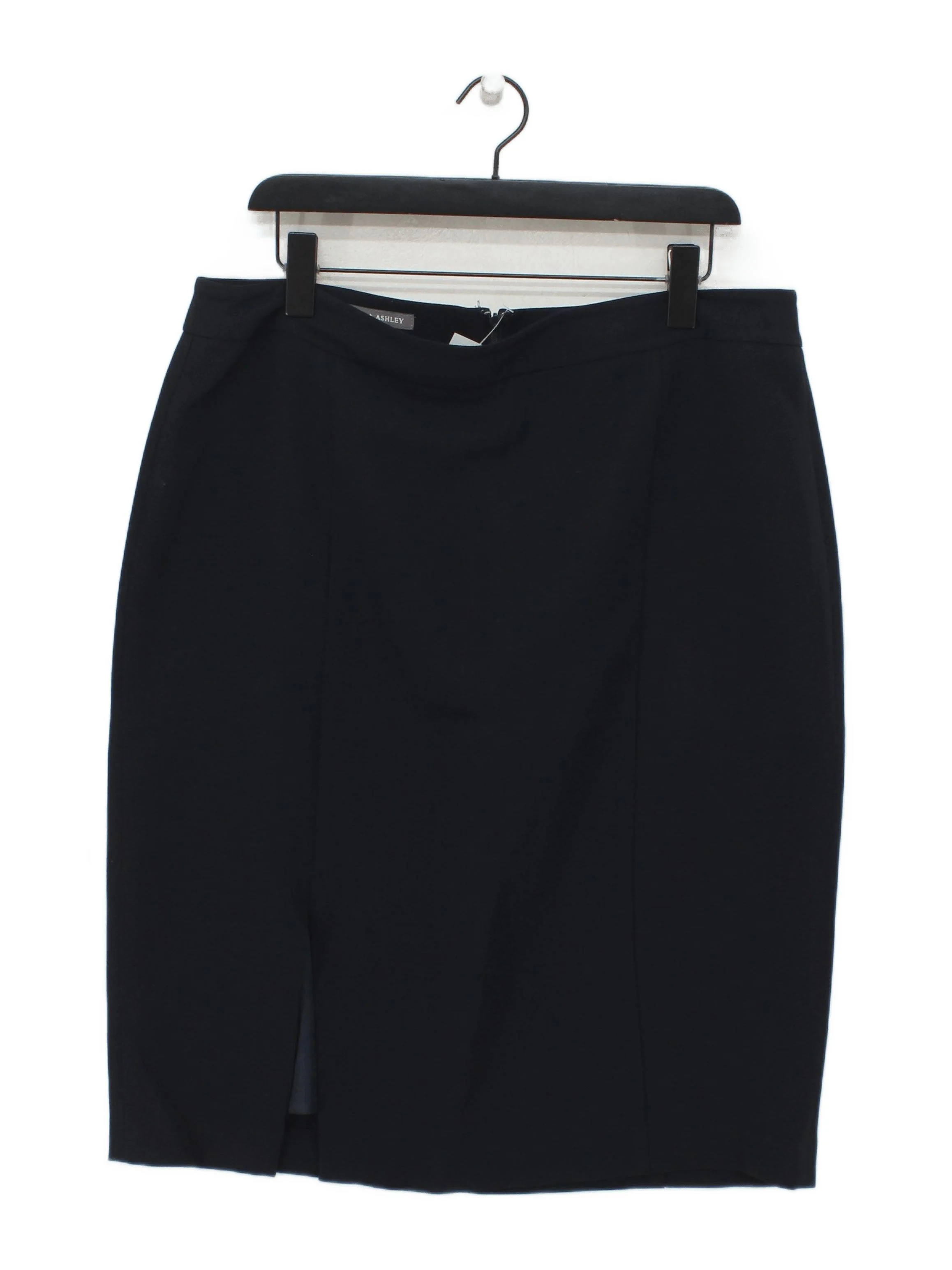 Laura Ashley Women's Midi Skirt UK 14 Black Polyester