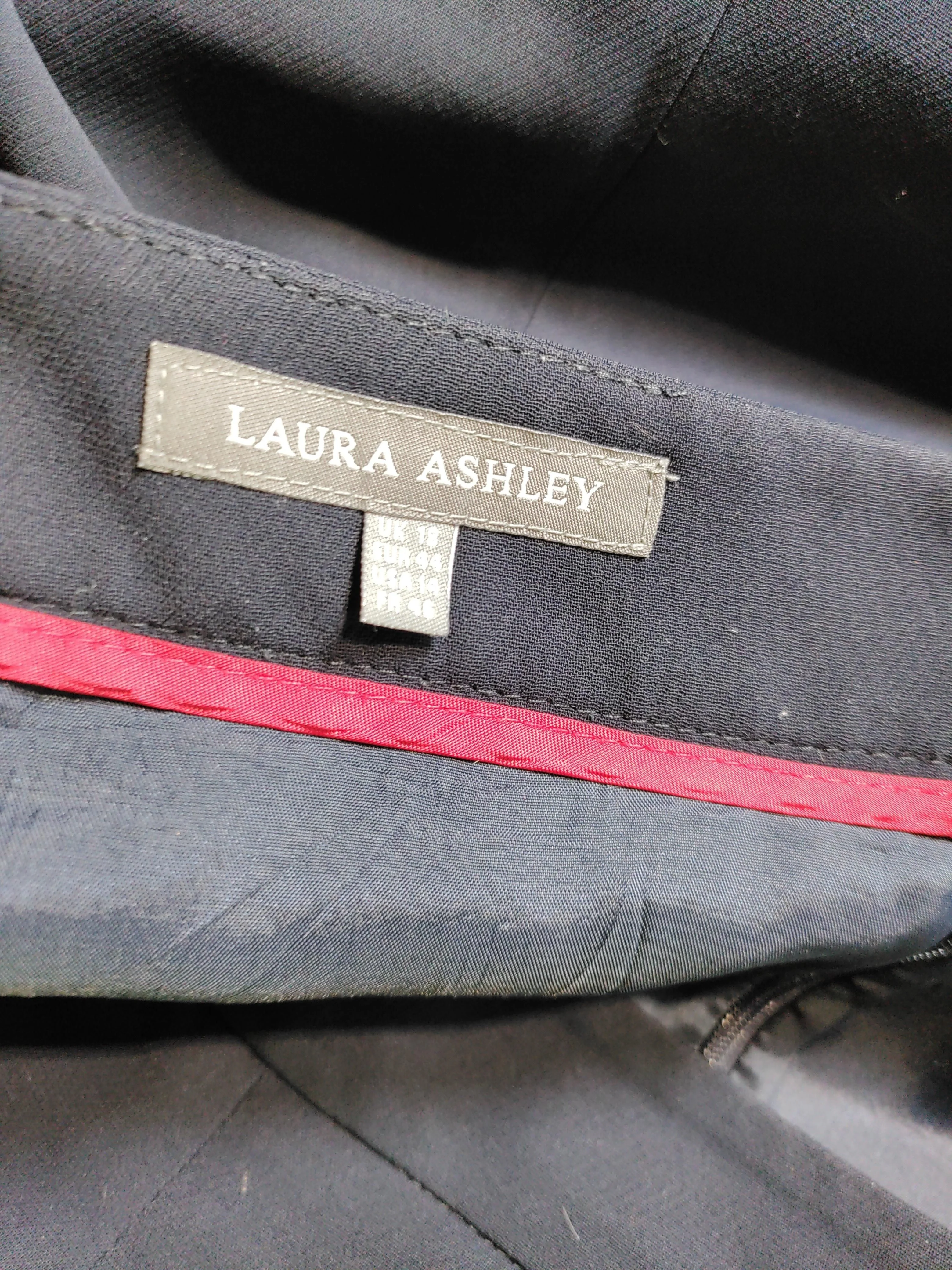 Laura Ashley Women's Midi Skirt UK 14 Black Polyester - Image 5