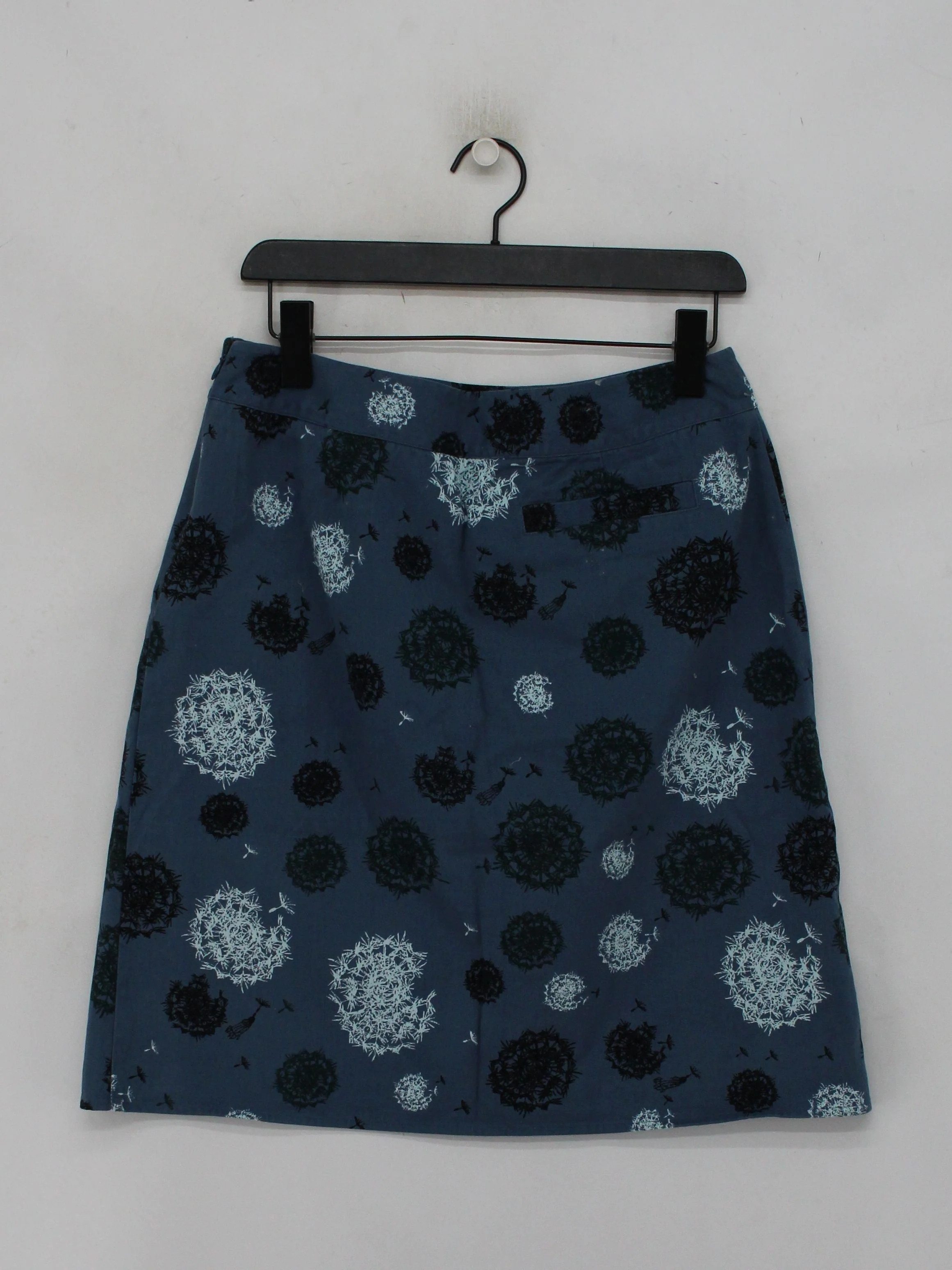 Laura Ashley Women's Mini Skirt UK 12 Blue Cotton with Acetate Short Mini - Image 2