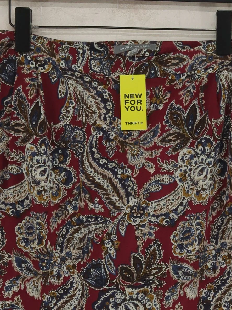 Laura Ashley Women's Mini Skirt UK 12 Multi Paisley 100% Polyester Short Mini - Image 3