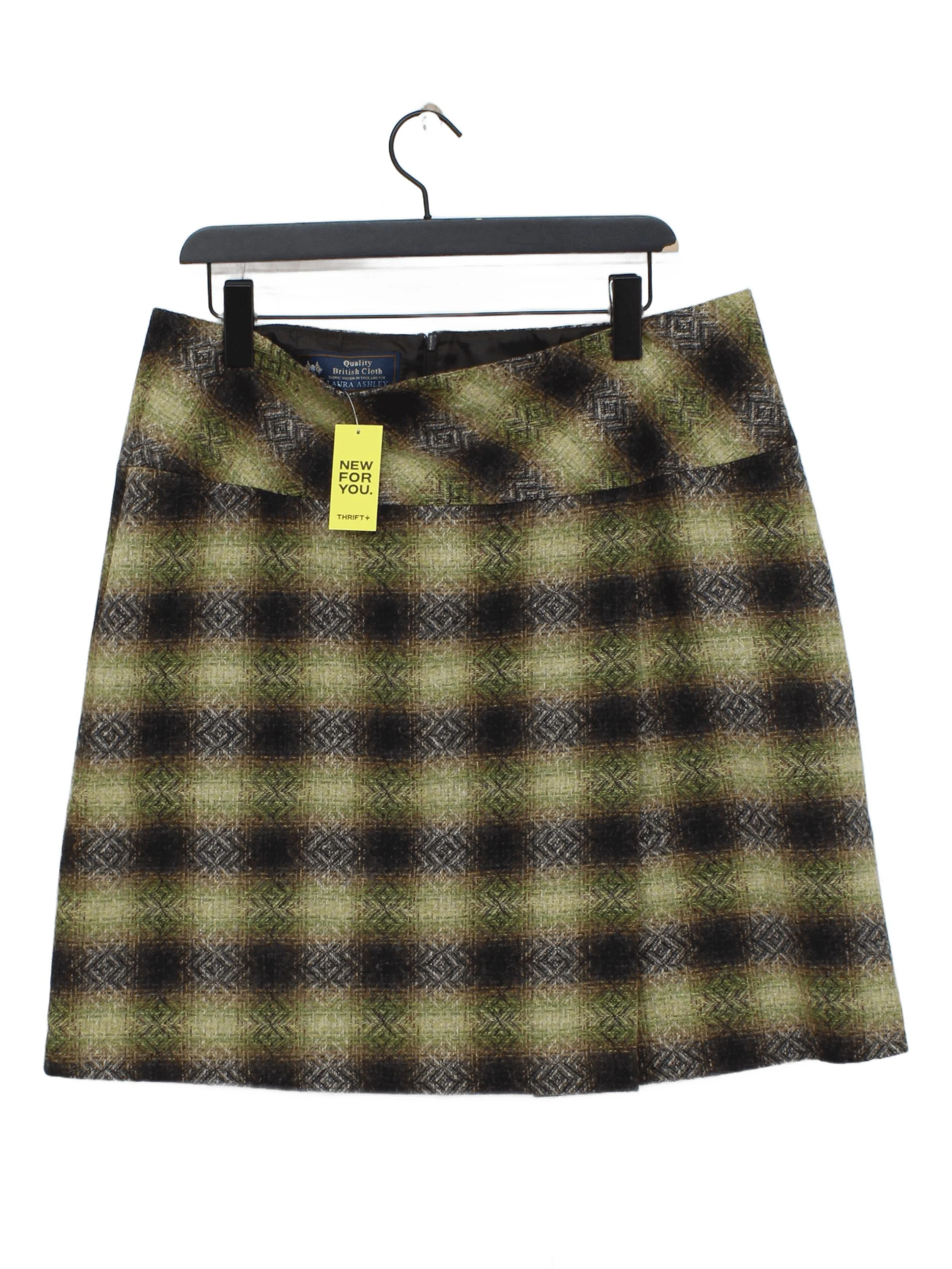 Laura Ashley Women's Mini Skirt UK 16 Multi Wool with Polyester Mini
