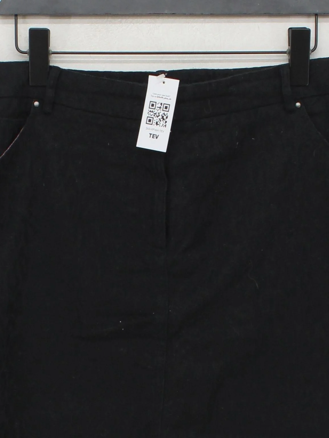 Laura Ashley Women's Mini Skirt UK 18 Black Cotton with Elastane, Polyester Mini - Image 3