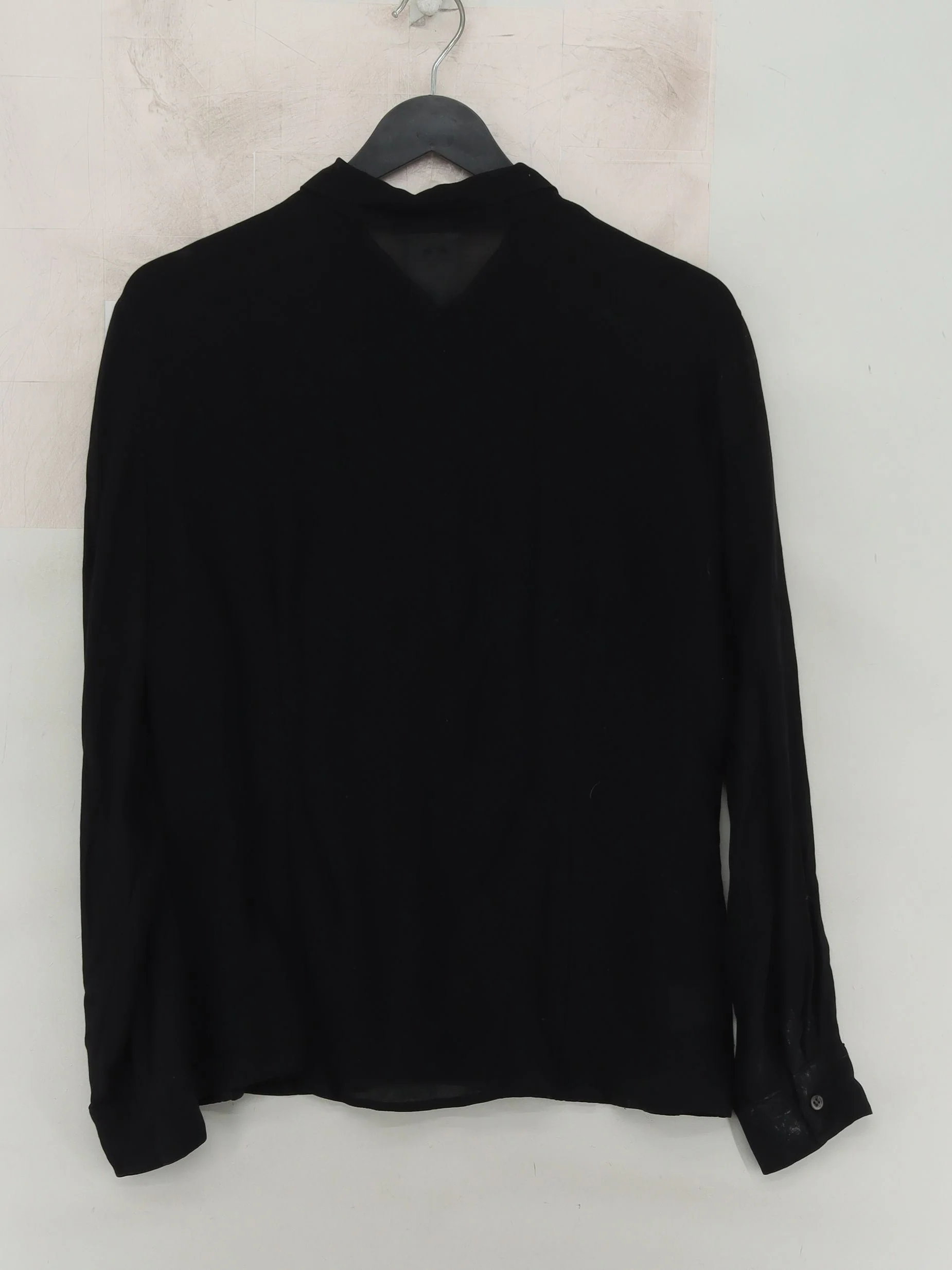 Laura Ashley Women's Shirt UK 16 Black Viscose with Wool Basic - Image 2