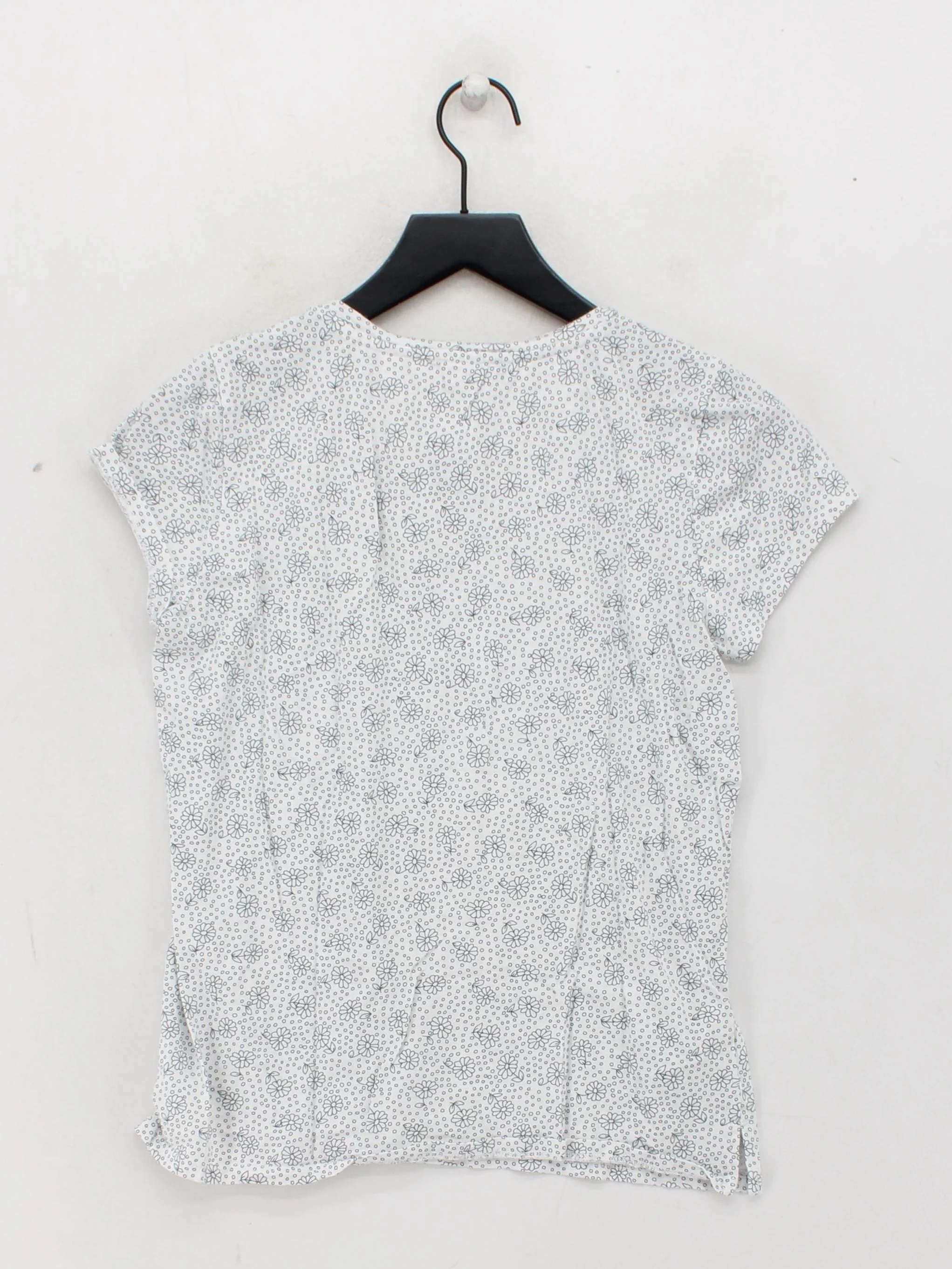 Laura Ashley Women's T-Shirt UK 12 White 100% Cotton Basic - Image 2