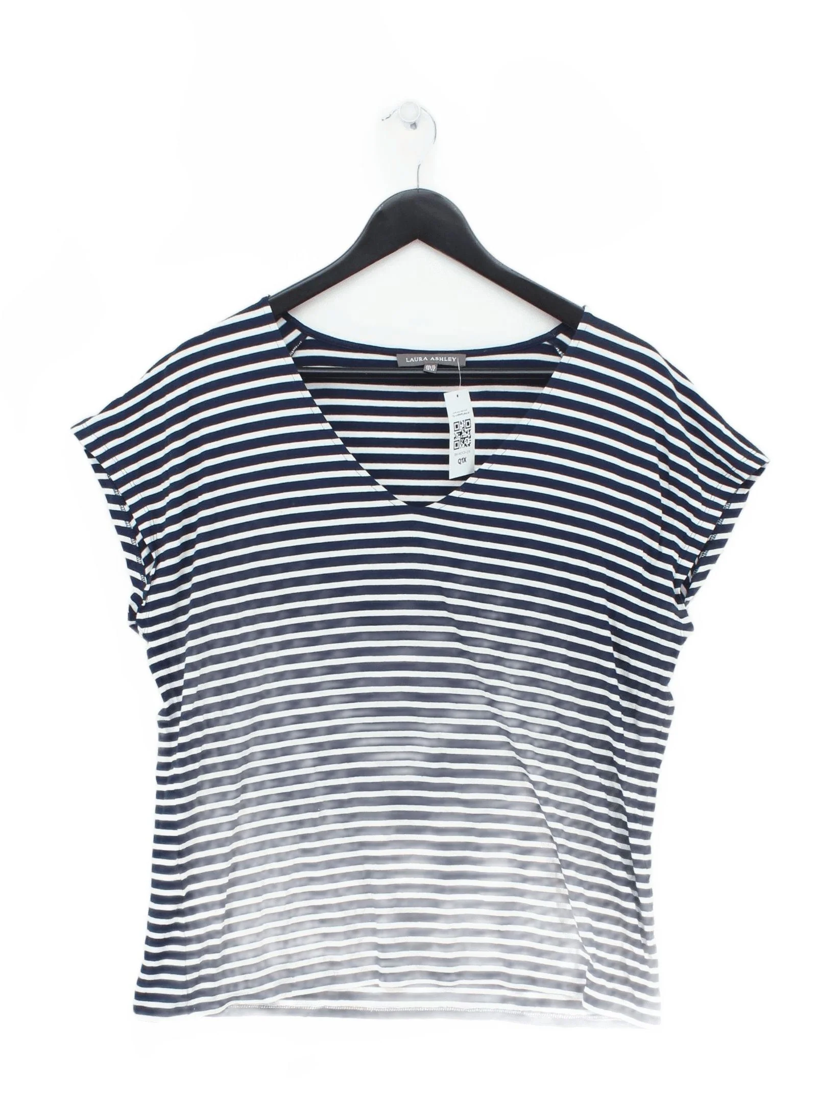 Laura Ashley Women's T-Shirt UK 16 Blue Viscose with Elastane Basic