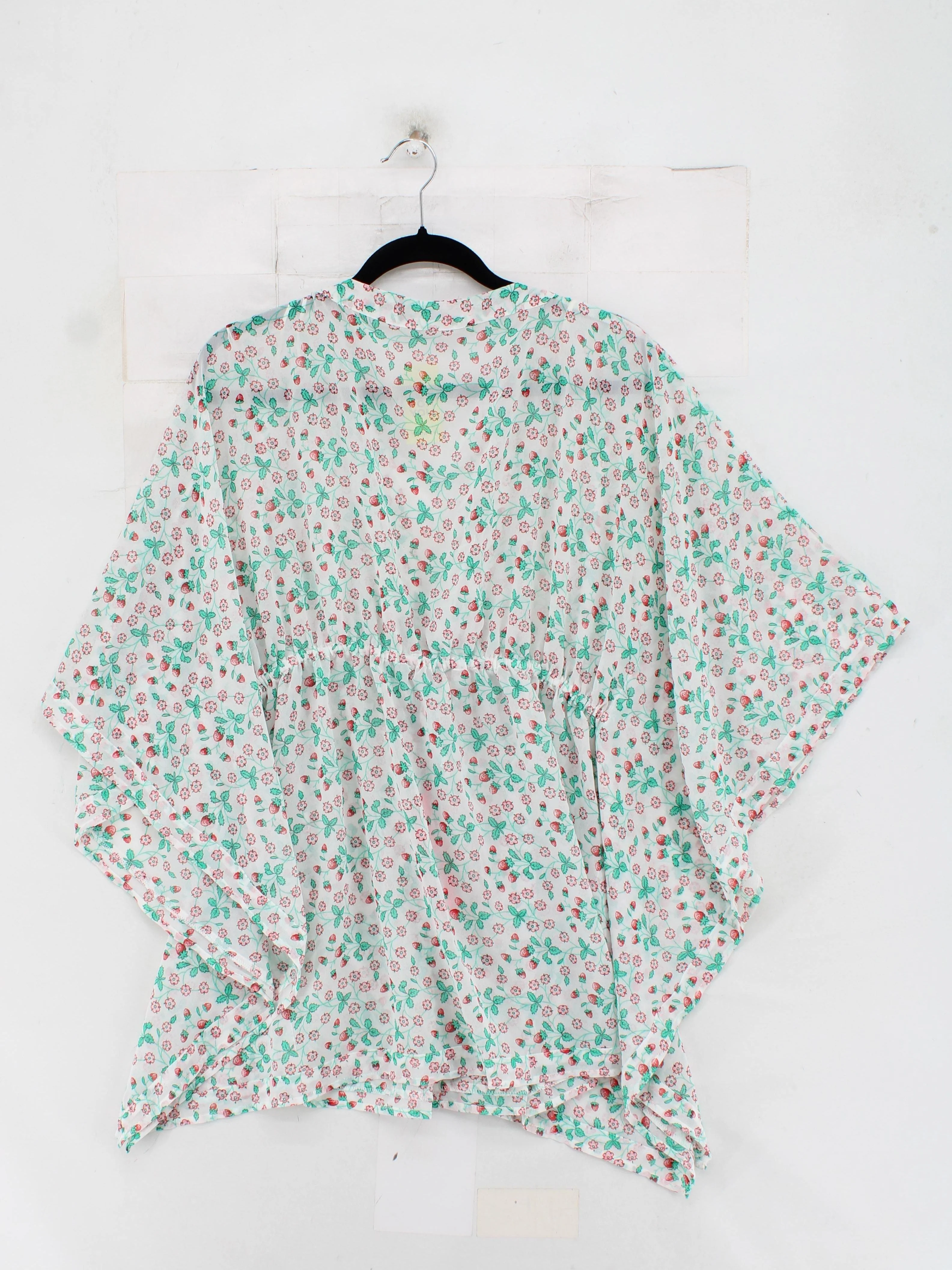 Laura Ashley Women's Top S White Floral 100% Polyester Long Sleeve V-Neck Tunic - Image 2