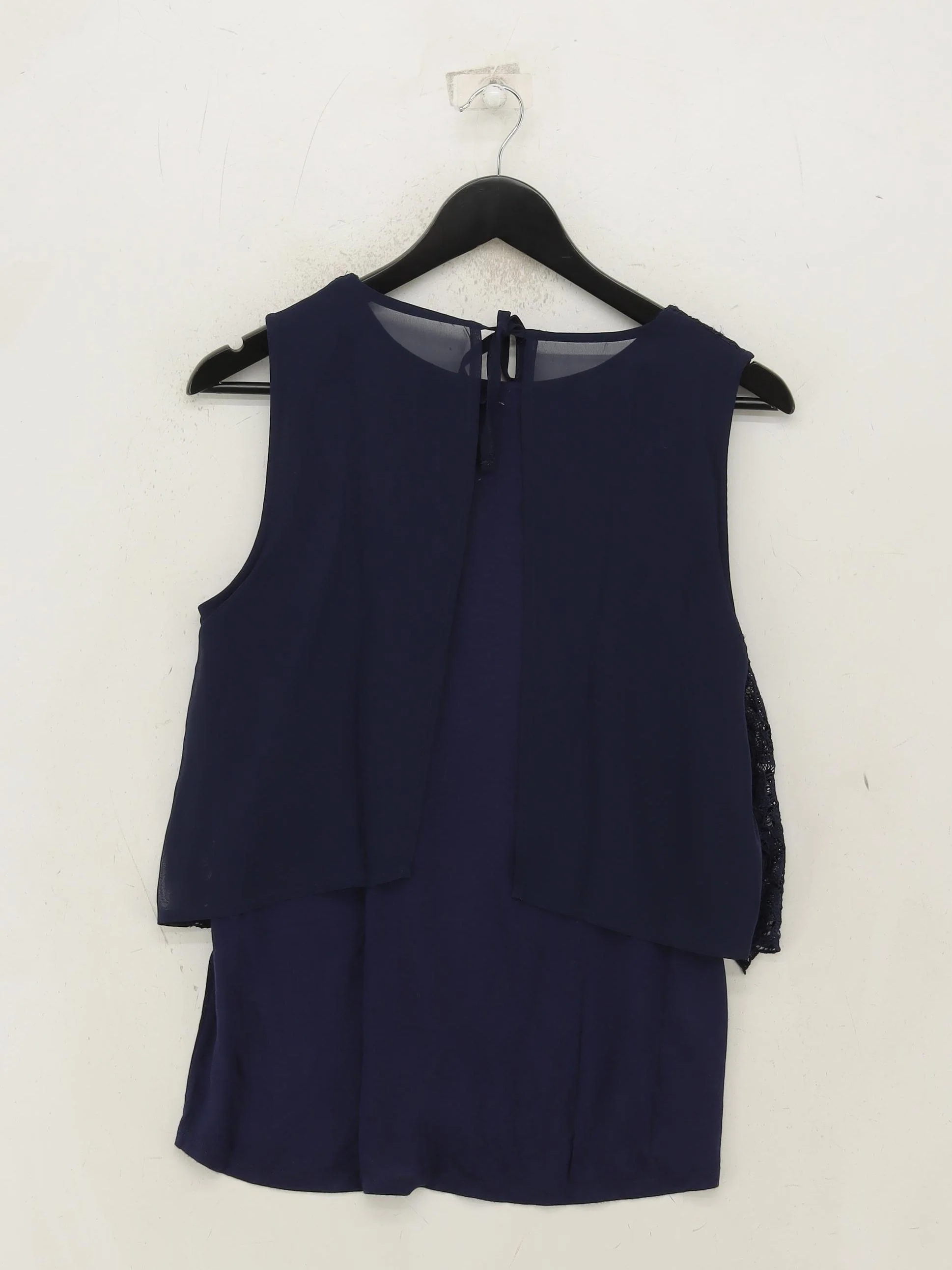 Laura Ashley Women's Top UK 12 Blue Polyester with Viscose Basic - Image 2