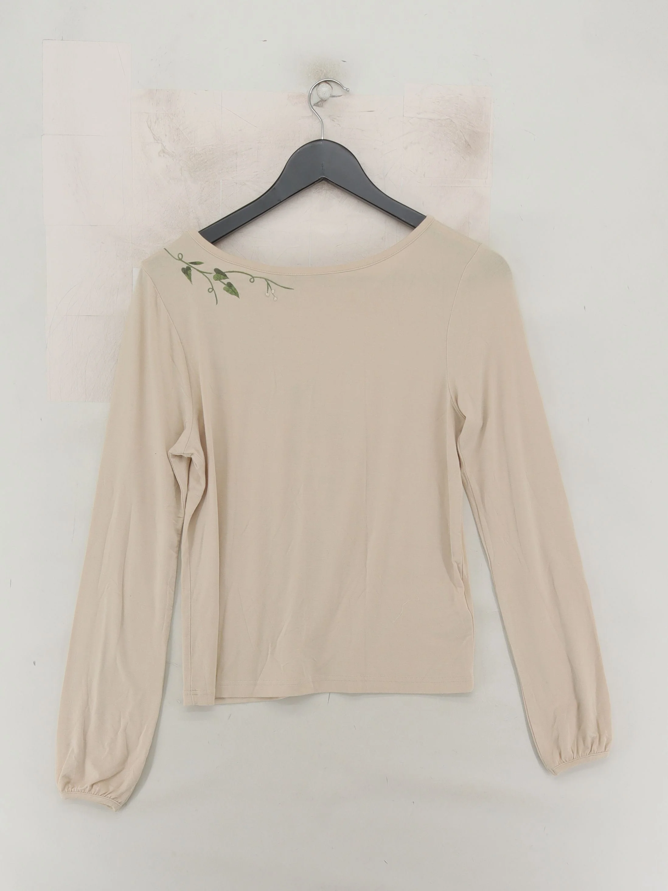 Laura Ashley Women's Top UK 14 Cream Viscose with Elastane Basic - Image 2