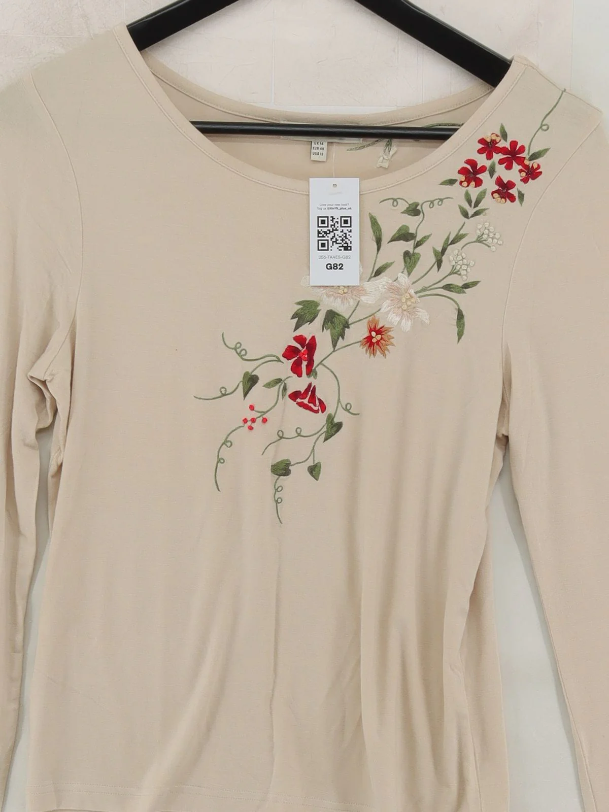 Laura Ashley Women's Top UK 14 Cream Viscose with Elastane Basic - Image 3