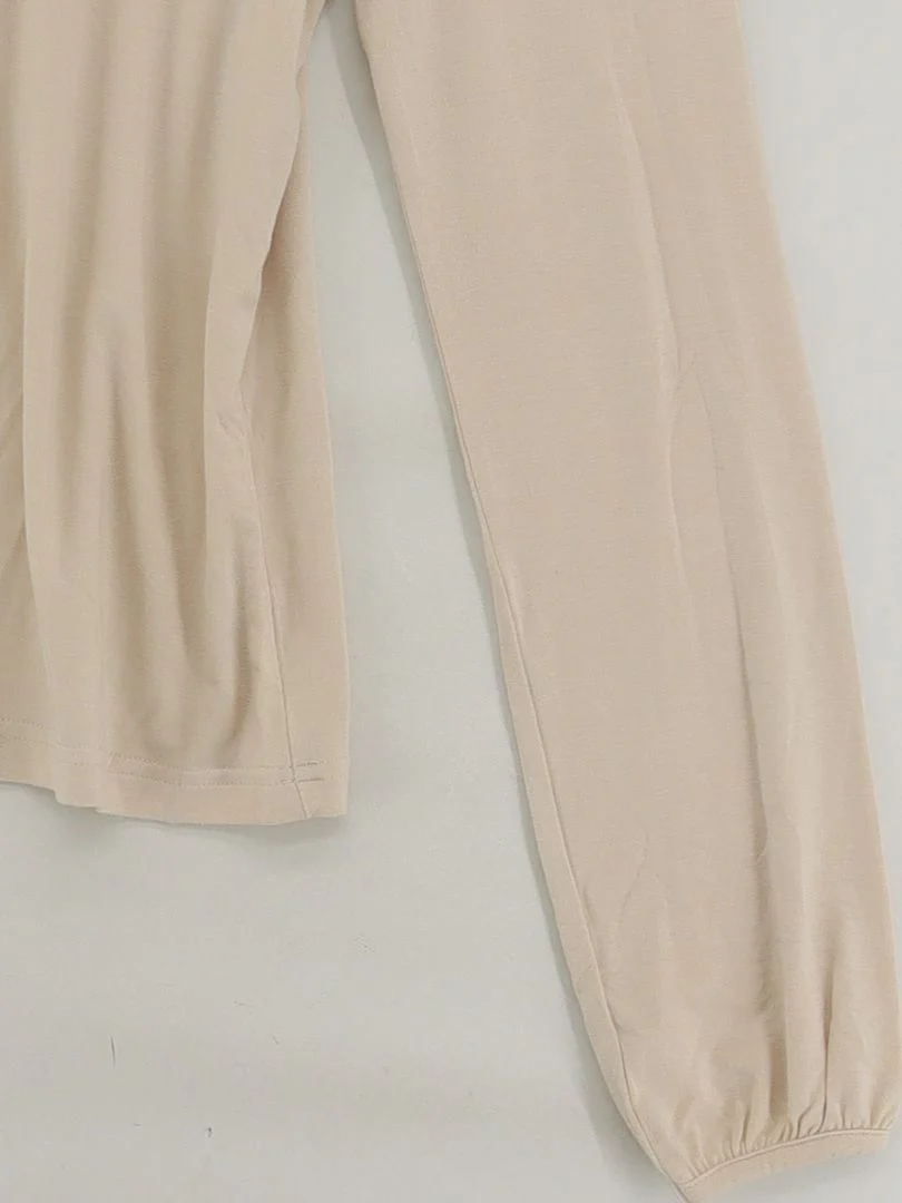 Laura Ashley Women's Top UK 14 Cream Viscose with Elastane Basic - Image 4