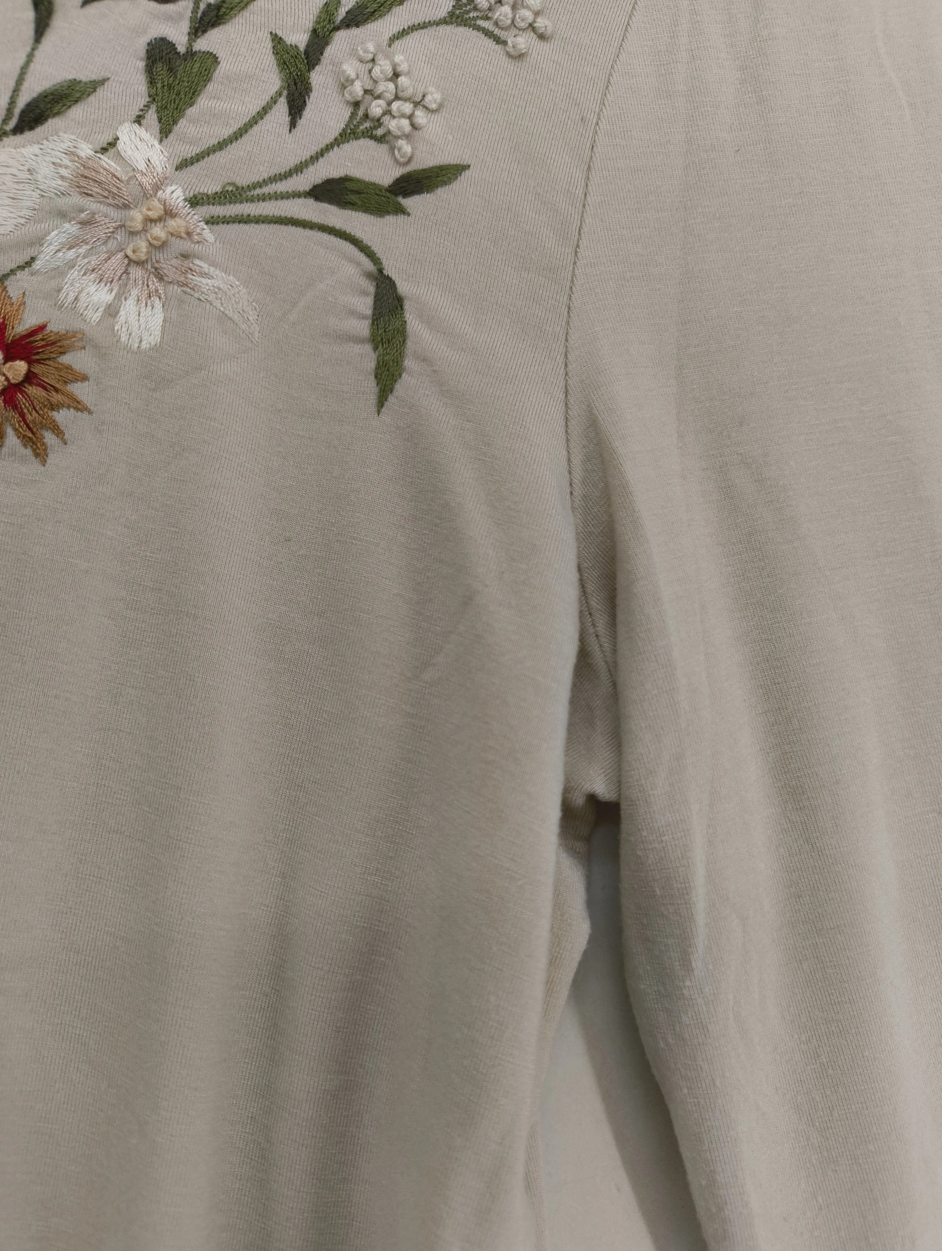 Laura Ashley Women's Top UK 14 Cream Viscose with Elastane Basic - Image 5