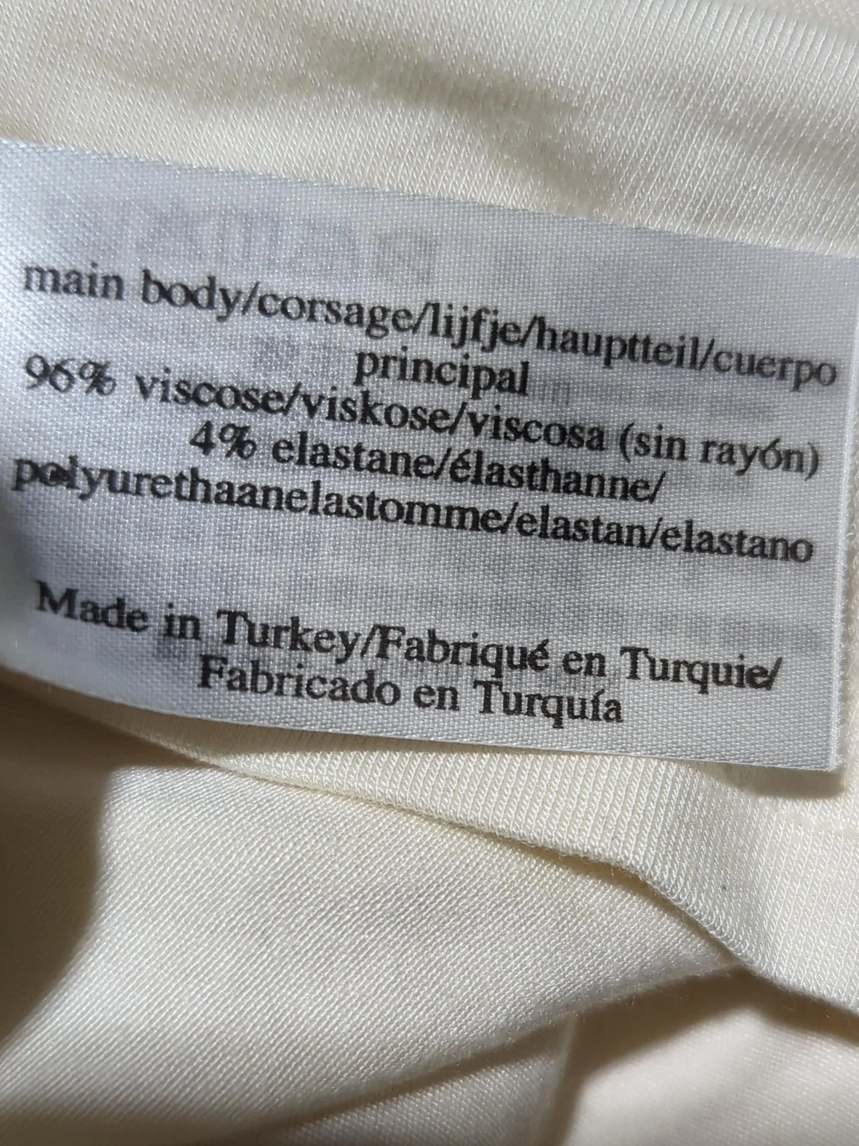 Laura Ashley Women's Top UK 14 Cream Viscose with Elastane Basic - Image 6