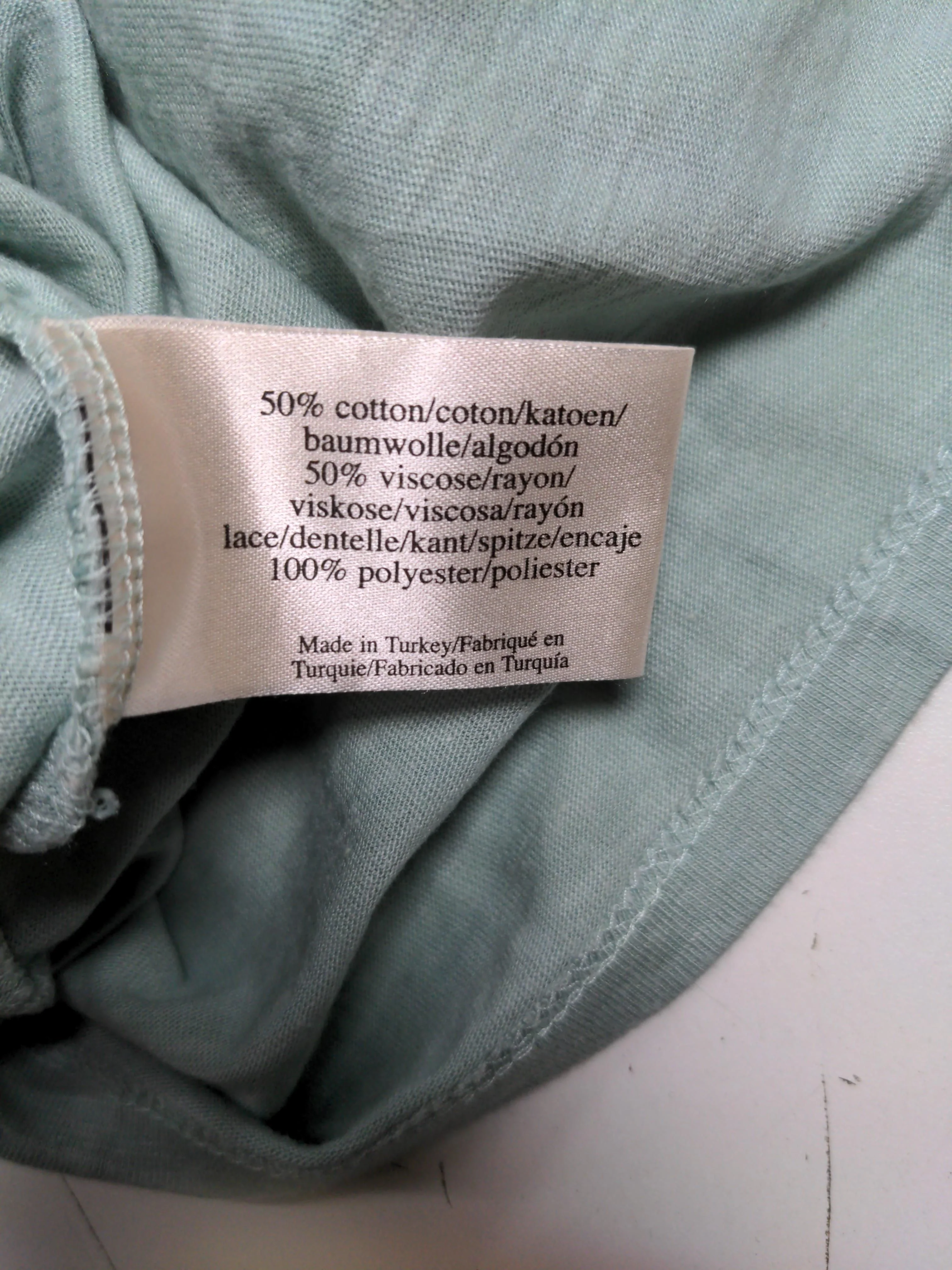 Laura Ashley Women's Top UK 14 Green Cotton with Rayon, Polyester Basic - Image 6