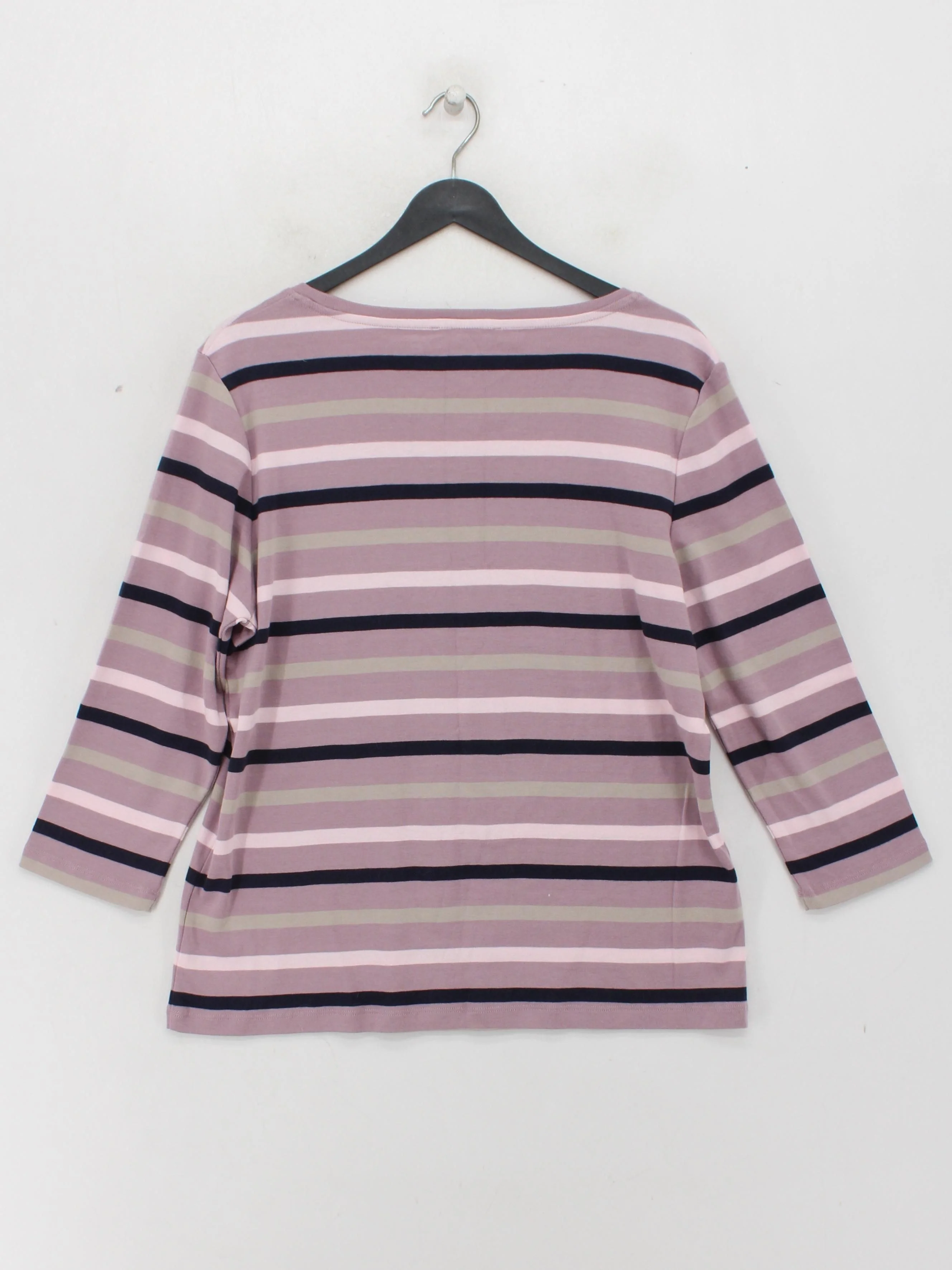 Laura Ashley Women's Top UK 18 Pink 100% Cotton Basic - Image 2