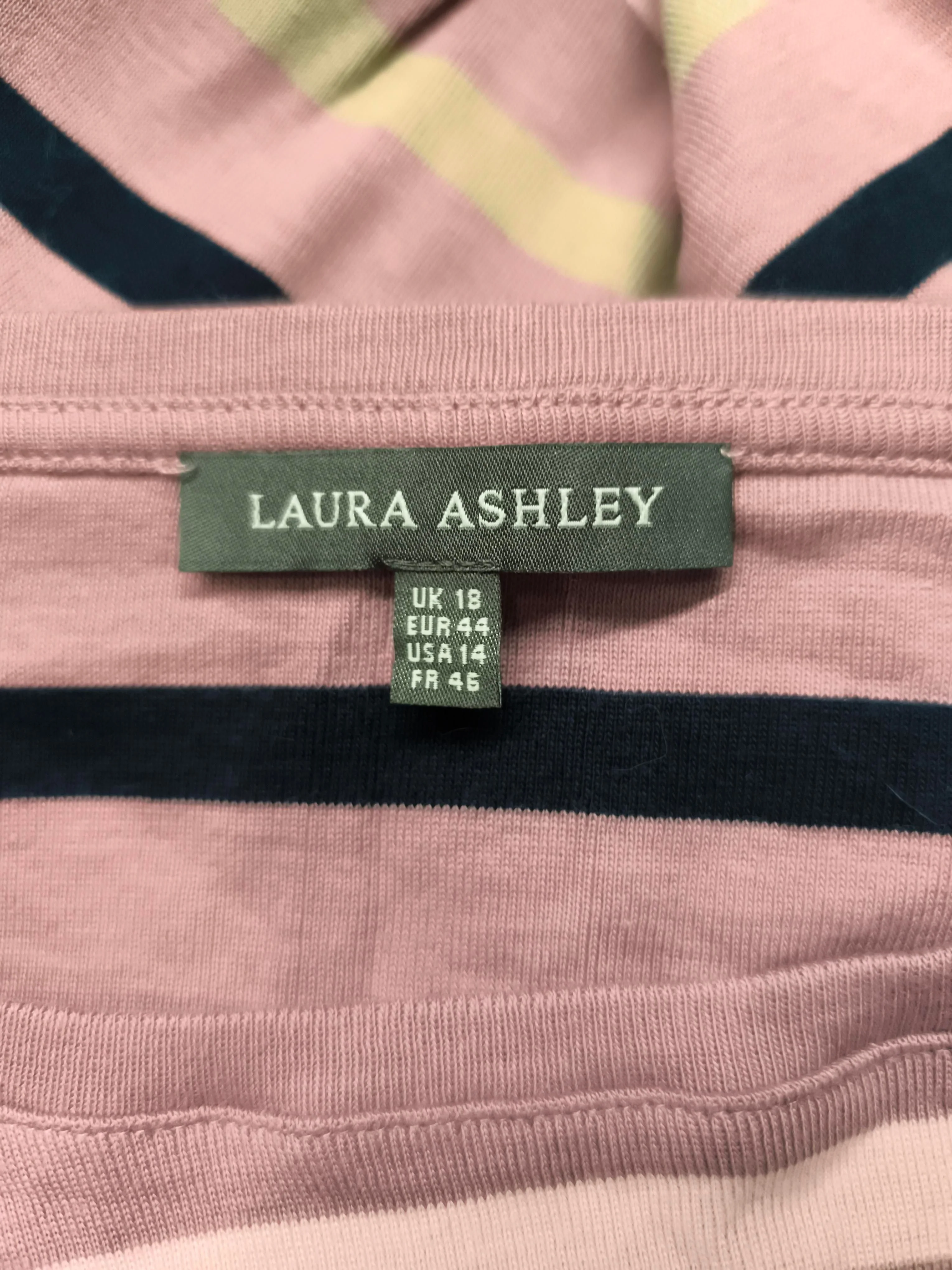 Laura Ashley Women's Top UK 18 Pink 100% Cotton Basic - Image 5
