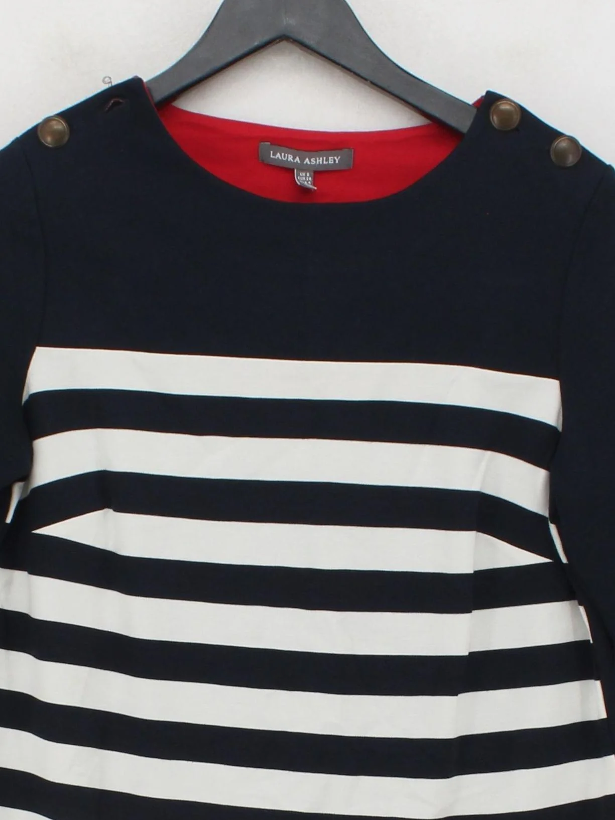 Laura Ashley Women's Top UK 8 Multi Viscose with Polyamide, Elastane Basic - Image 3