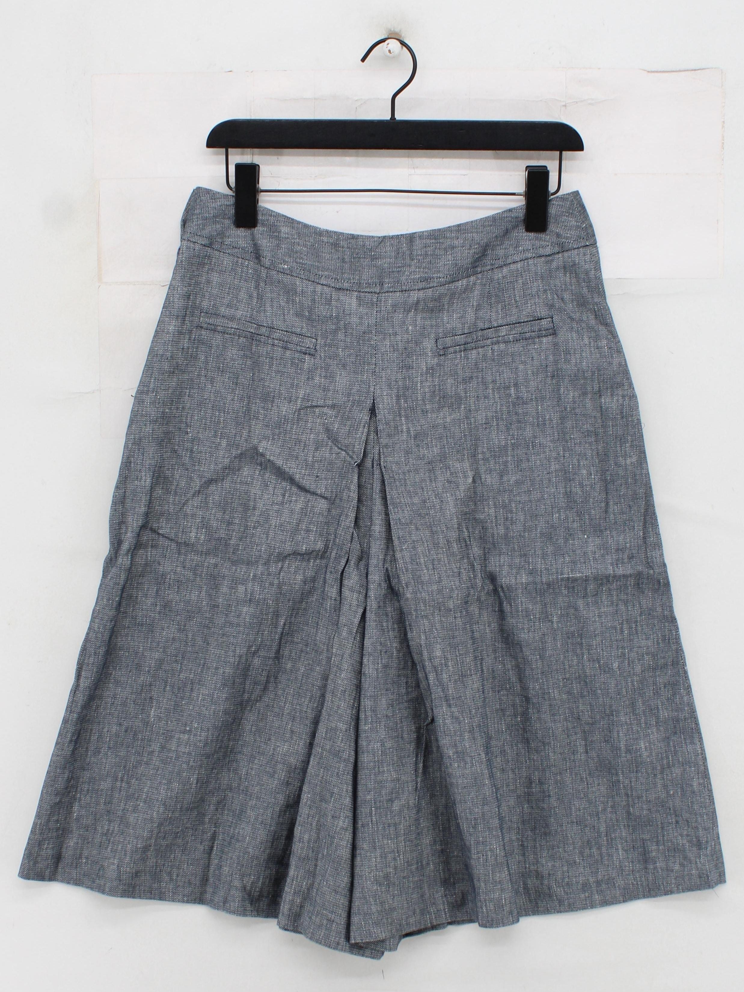 Laura Ashley Women's Trousers UK 12 Multi Linen with Cotton, Elastane Capri - Image 2