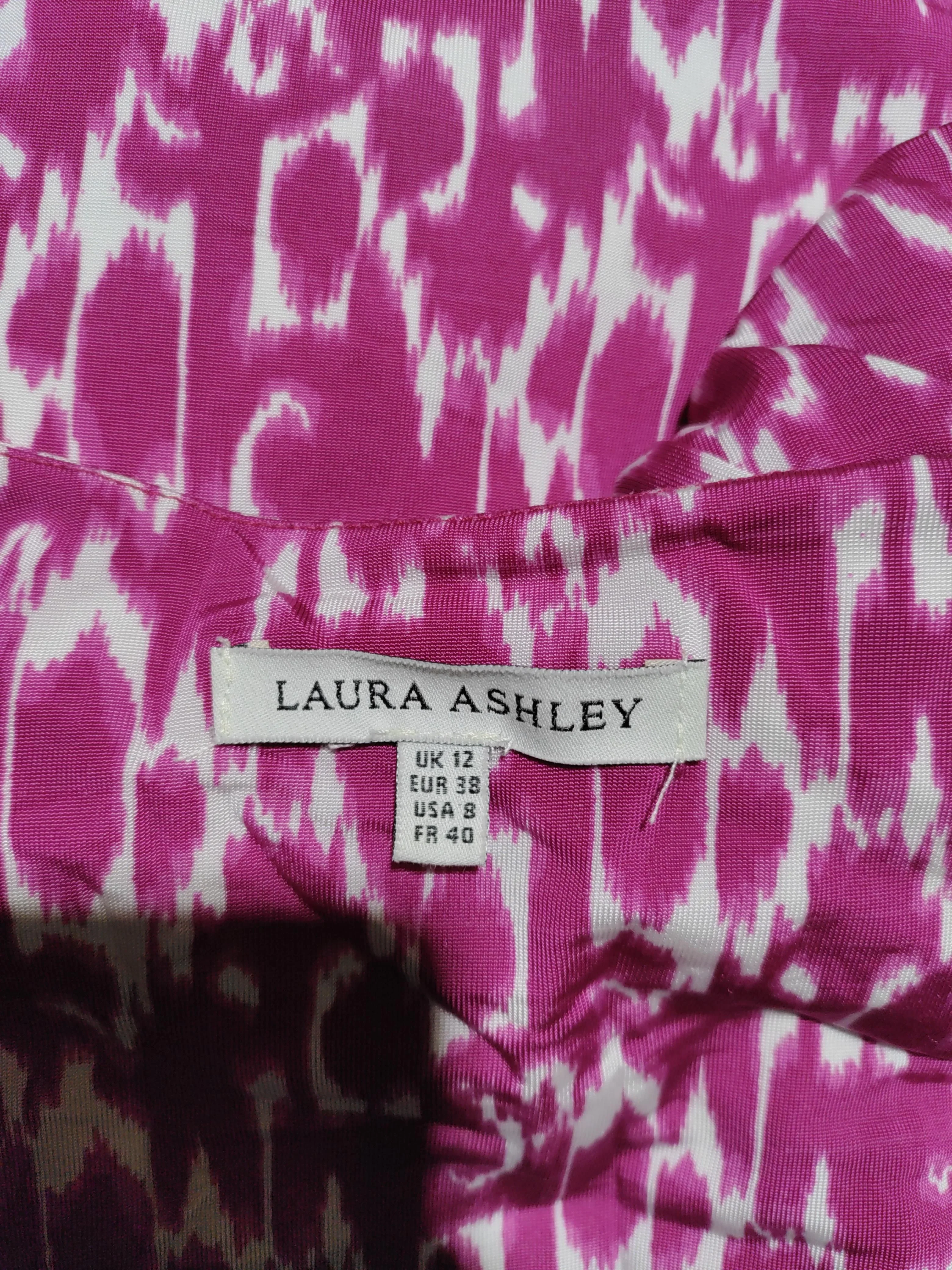 Laura Ashley Wrap Midi Dress in Pink - Image 5