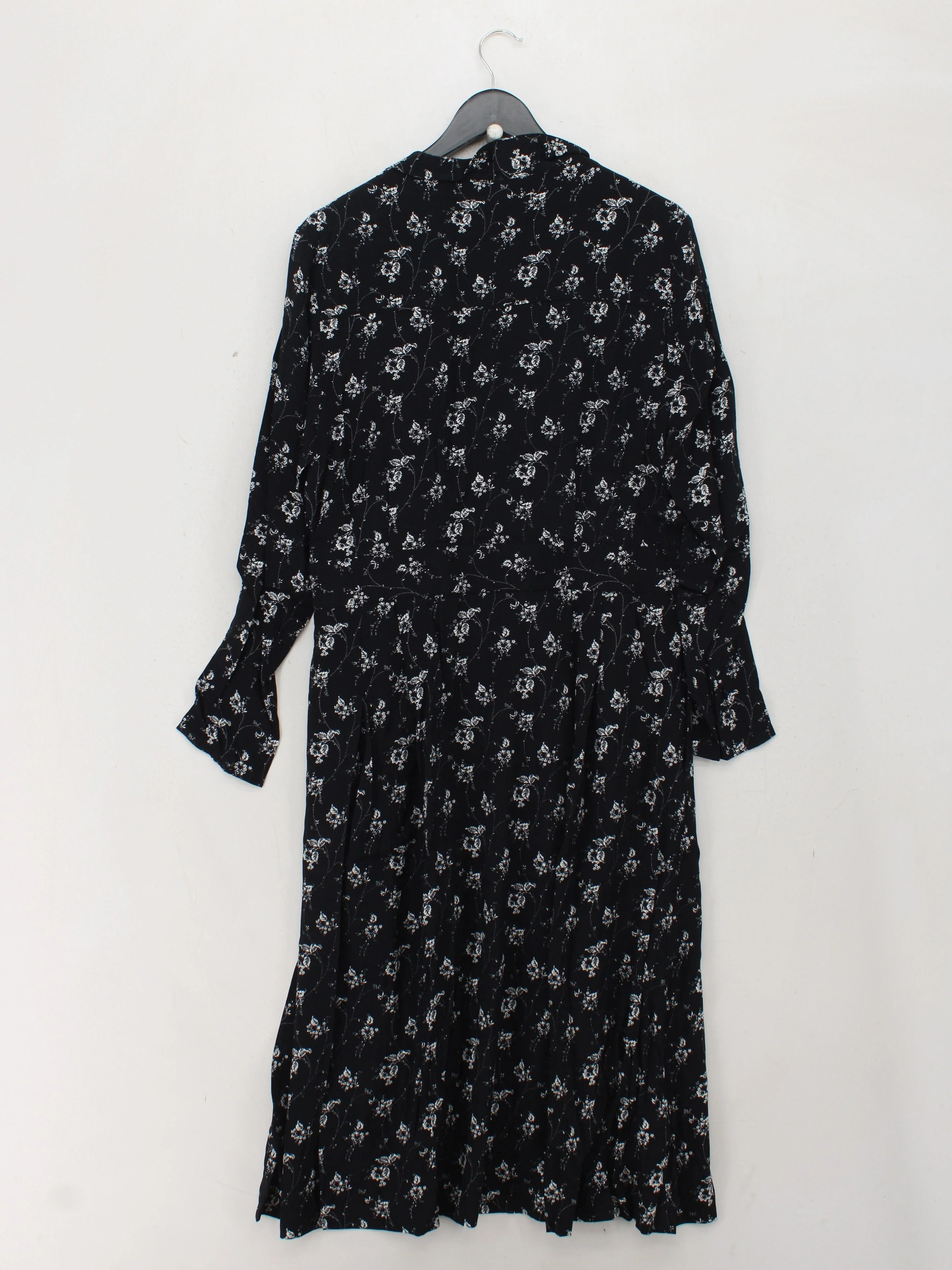 Laura Ashley Wrap Midi Dress M in Black - Image 2