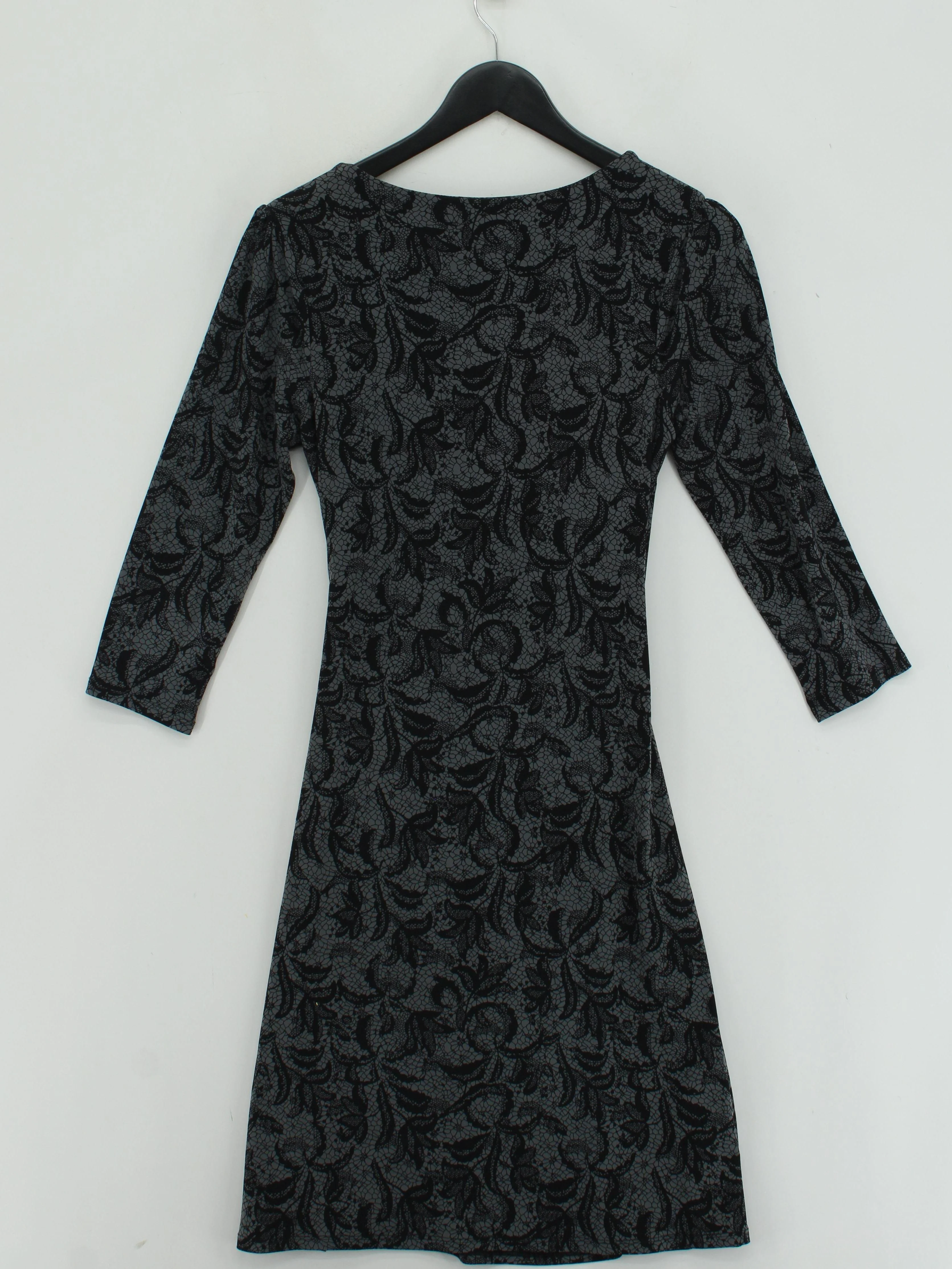 Laura Ashley Wrap Midi Dress UK10 in Grey - Image 2
