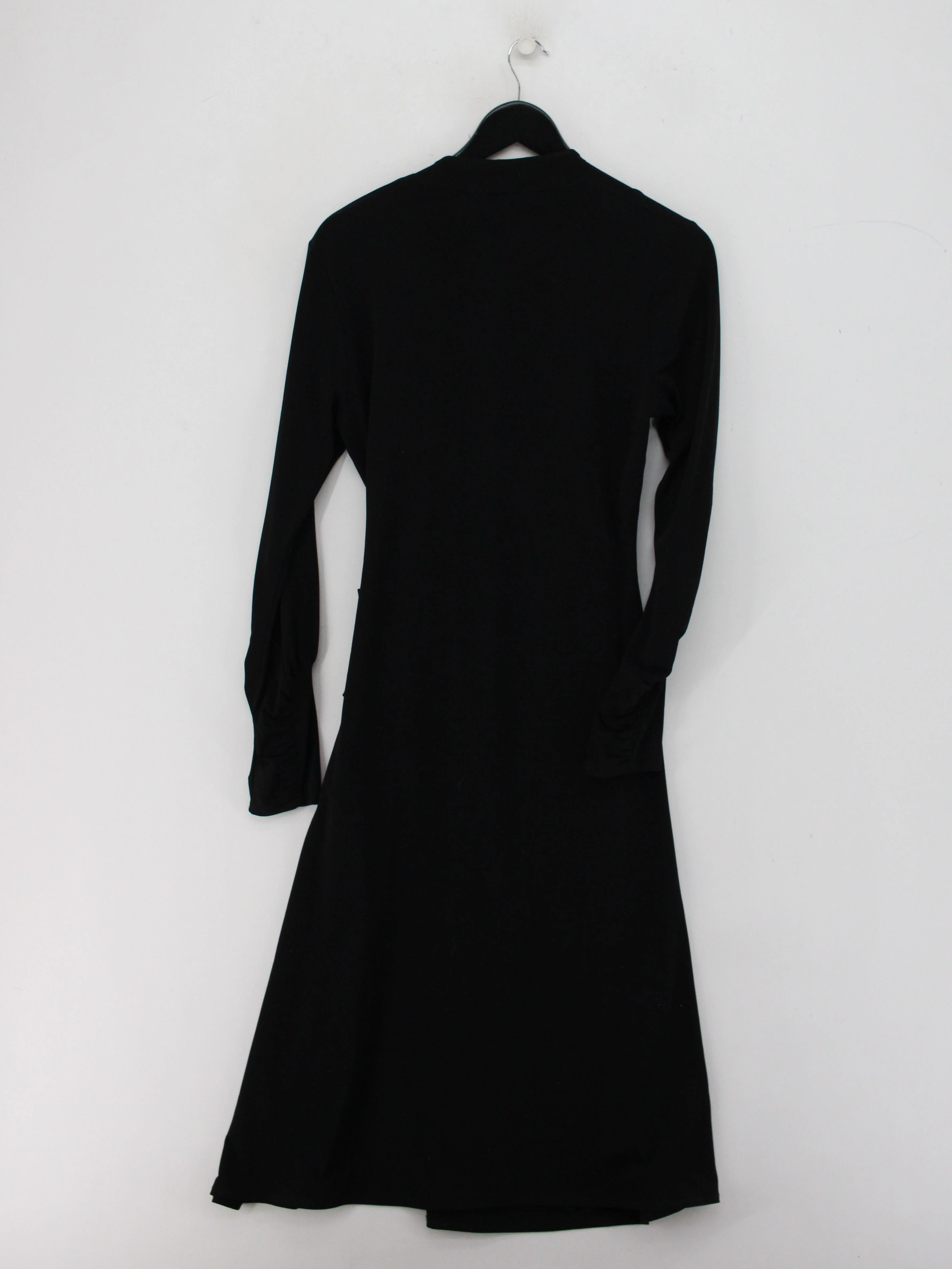 Laura Ashley Wrap Midi Dress UK14 in Black - Image 2