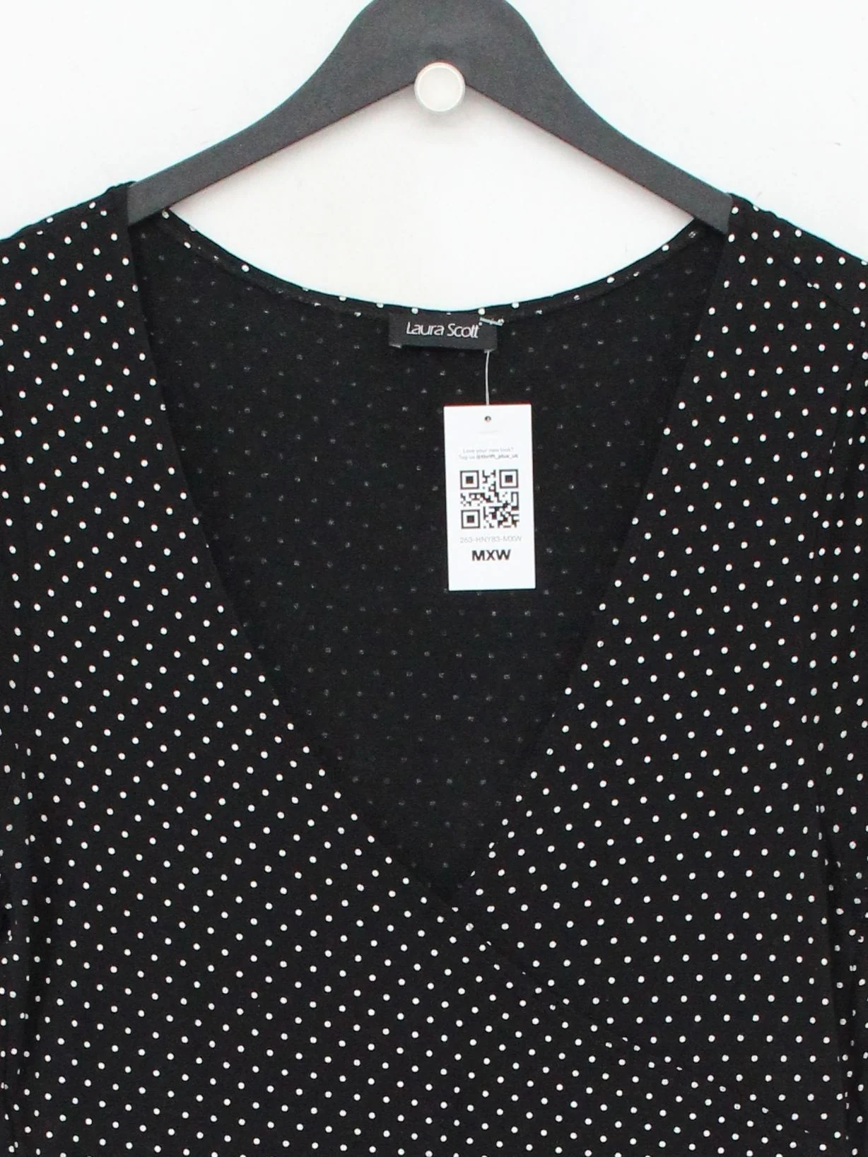Laura Scott T-Shirt Mini Dress M in Black - Image 3