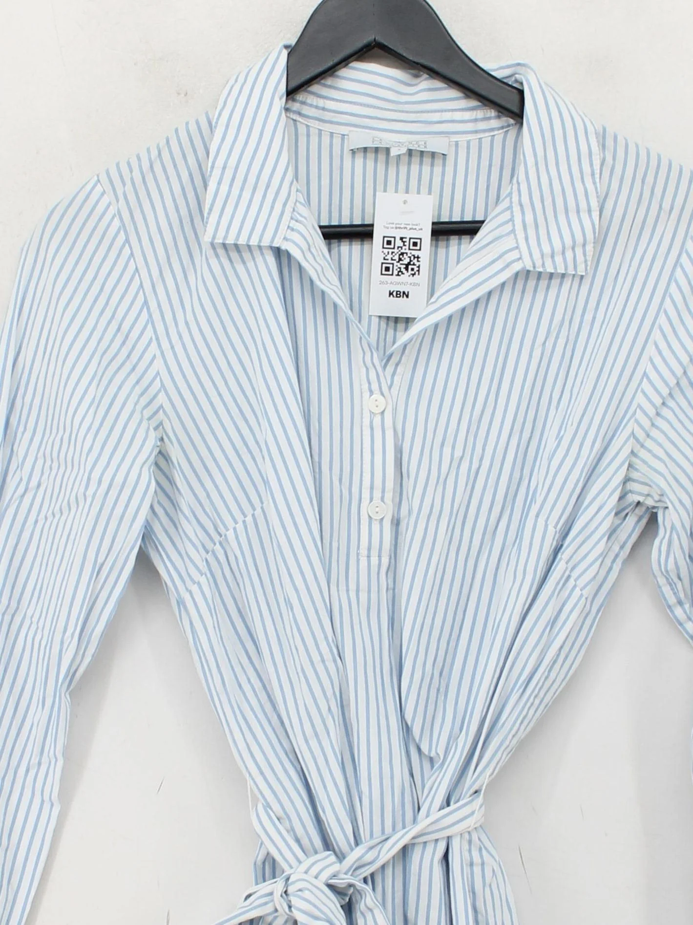 Laurence Tavernier Shirt Mini Dress S in Blue - Image 3