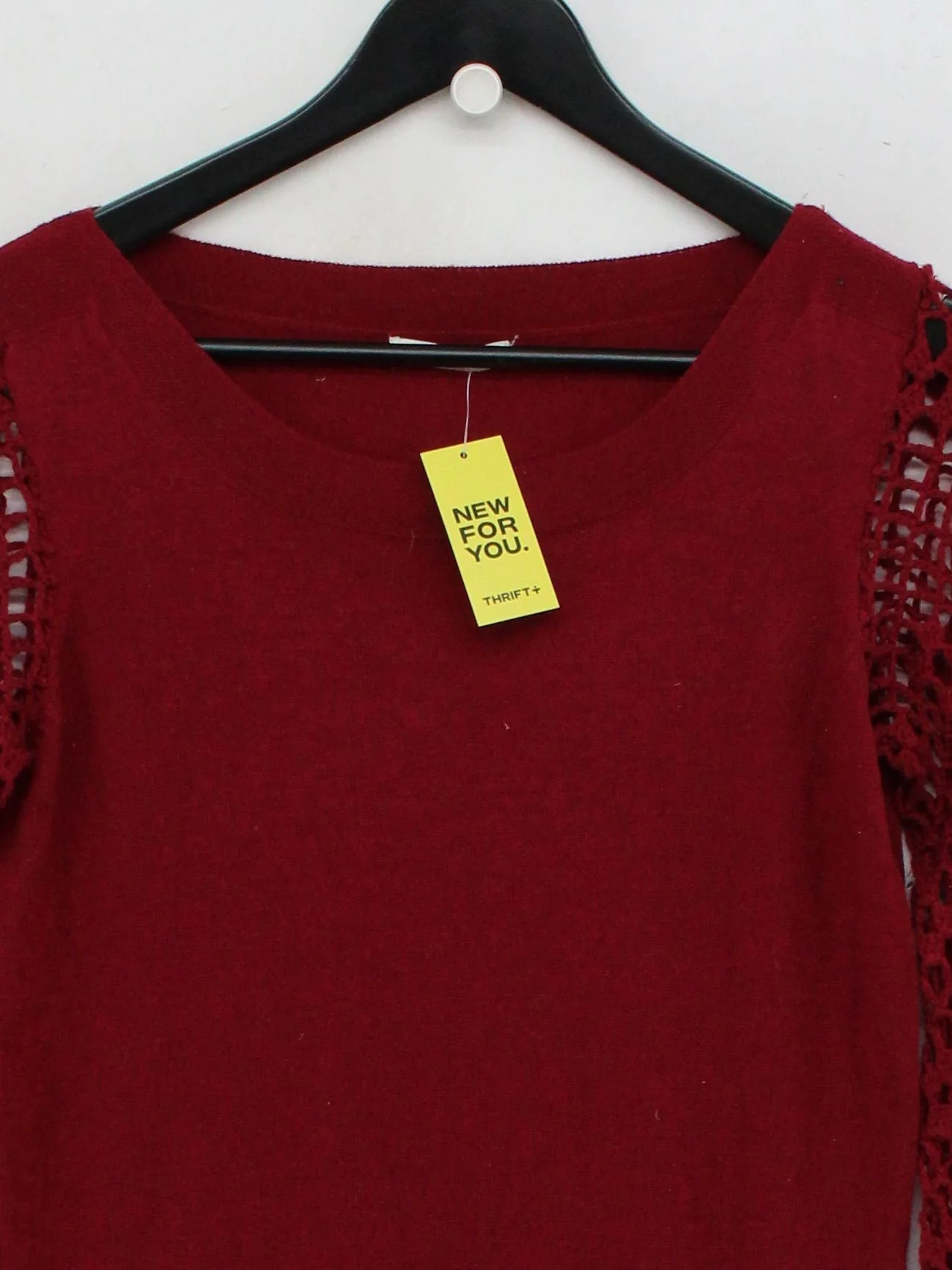 Lavand Jumper Mini Dress UK12 in Red - Image 3