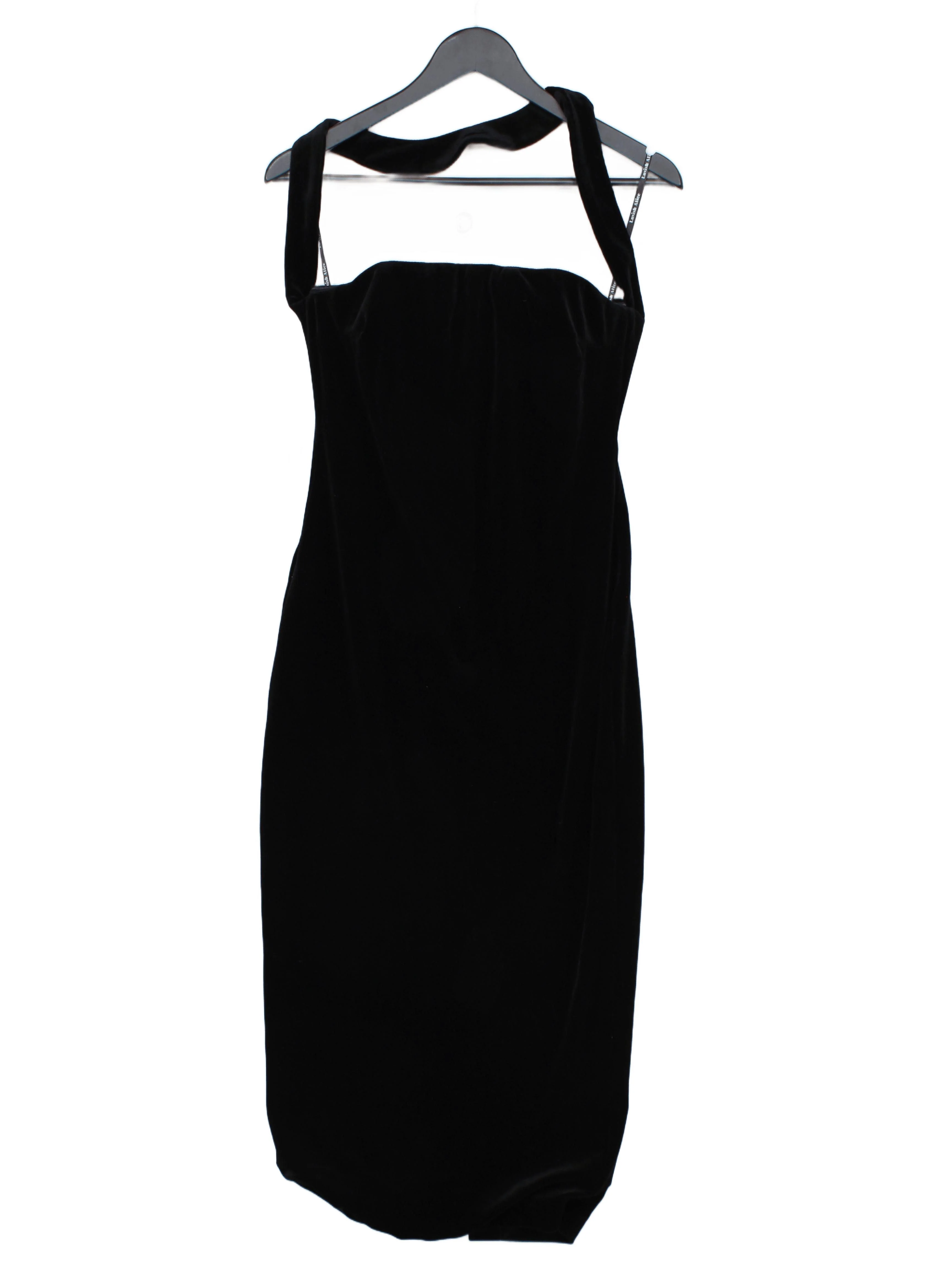 Lavish Alice Bodycon Midi Dress UK12 in Black