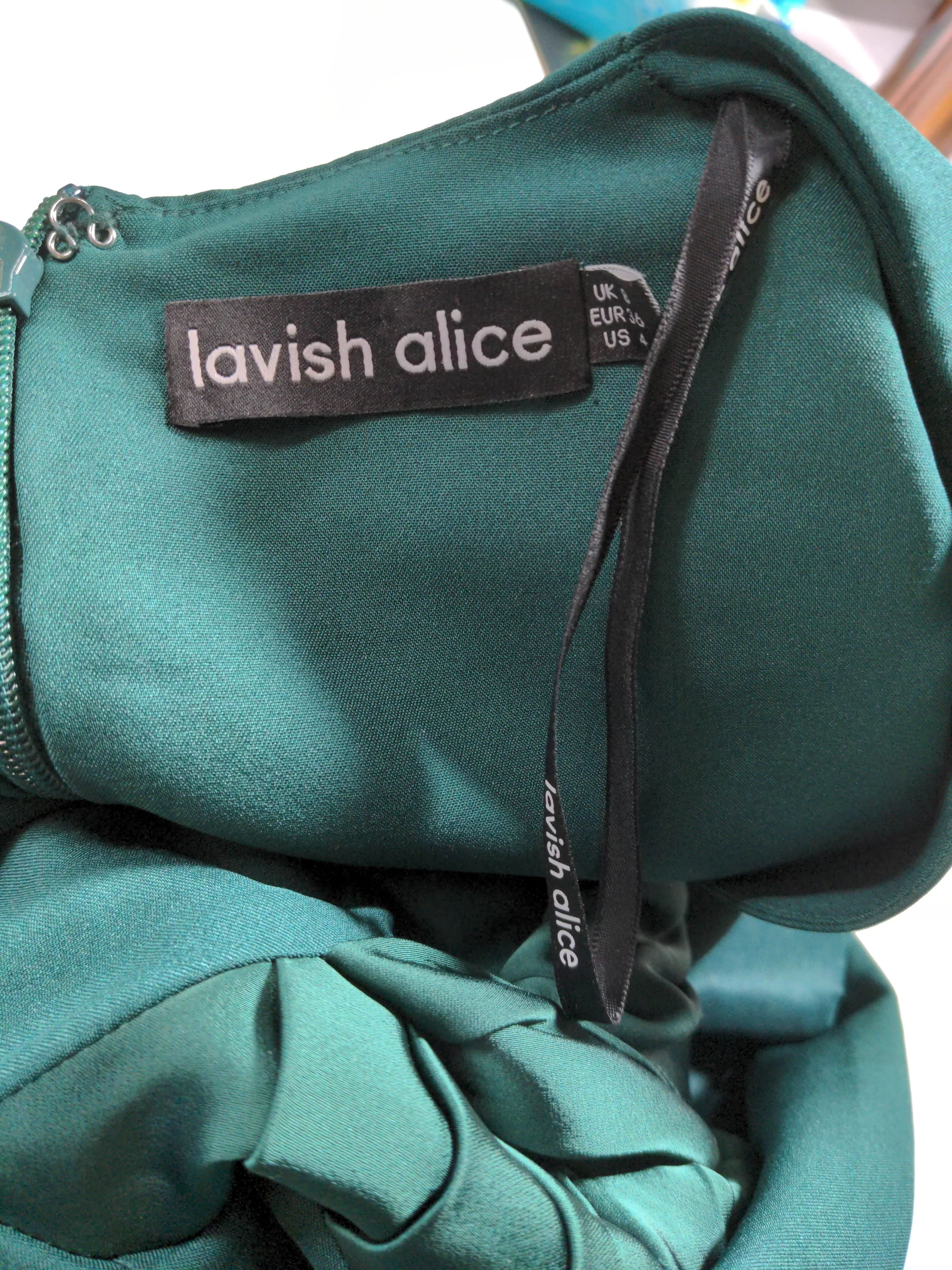 Lavish Alice Bodycon Mini Dress UK10 in Green - Image 5
