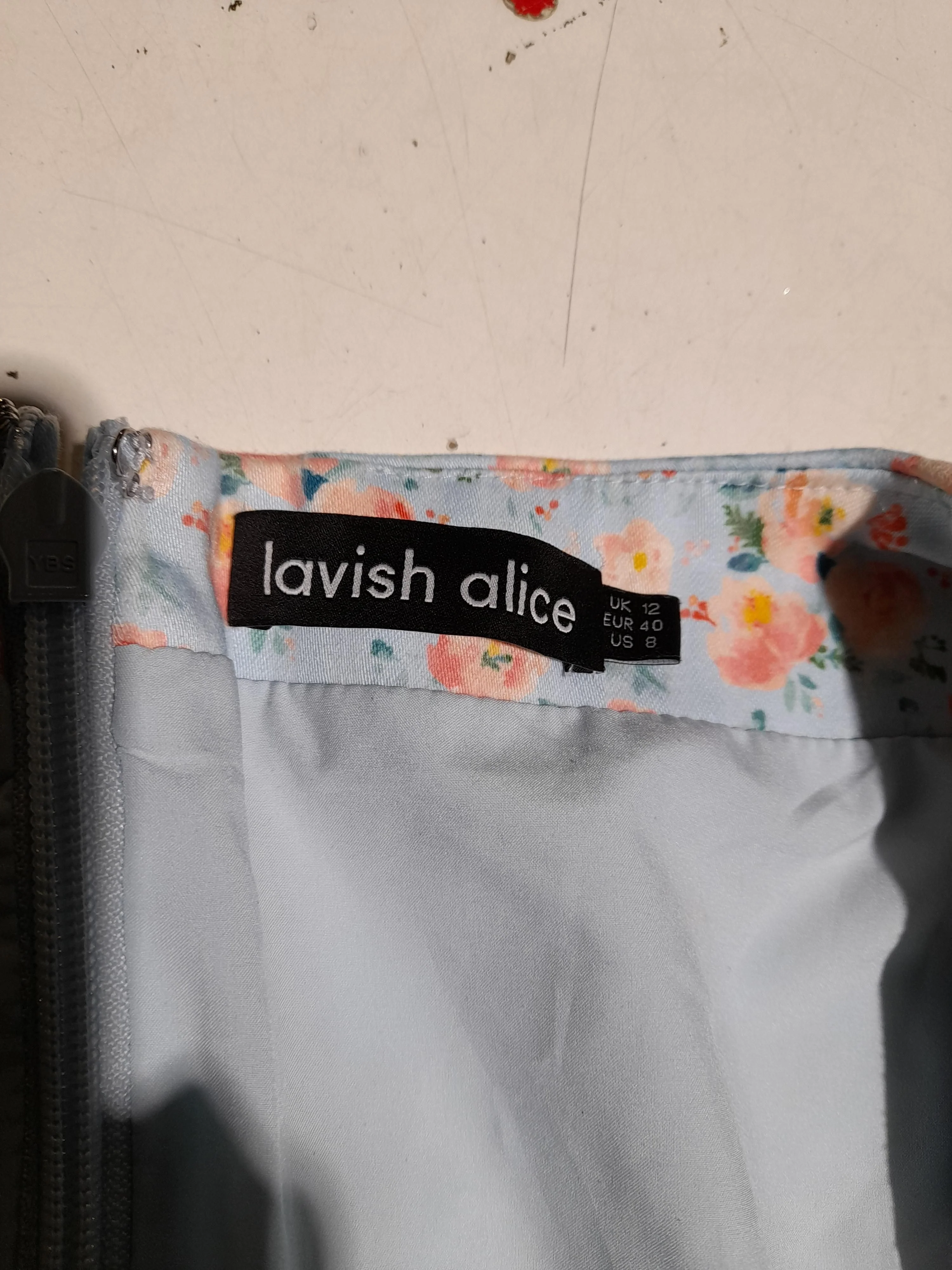 Lavish Alice Mini Dress UK12 in Blue - Image 5