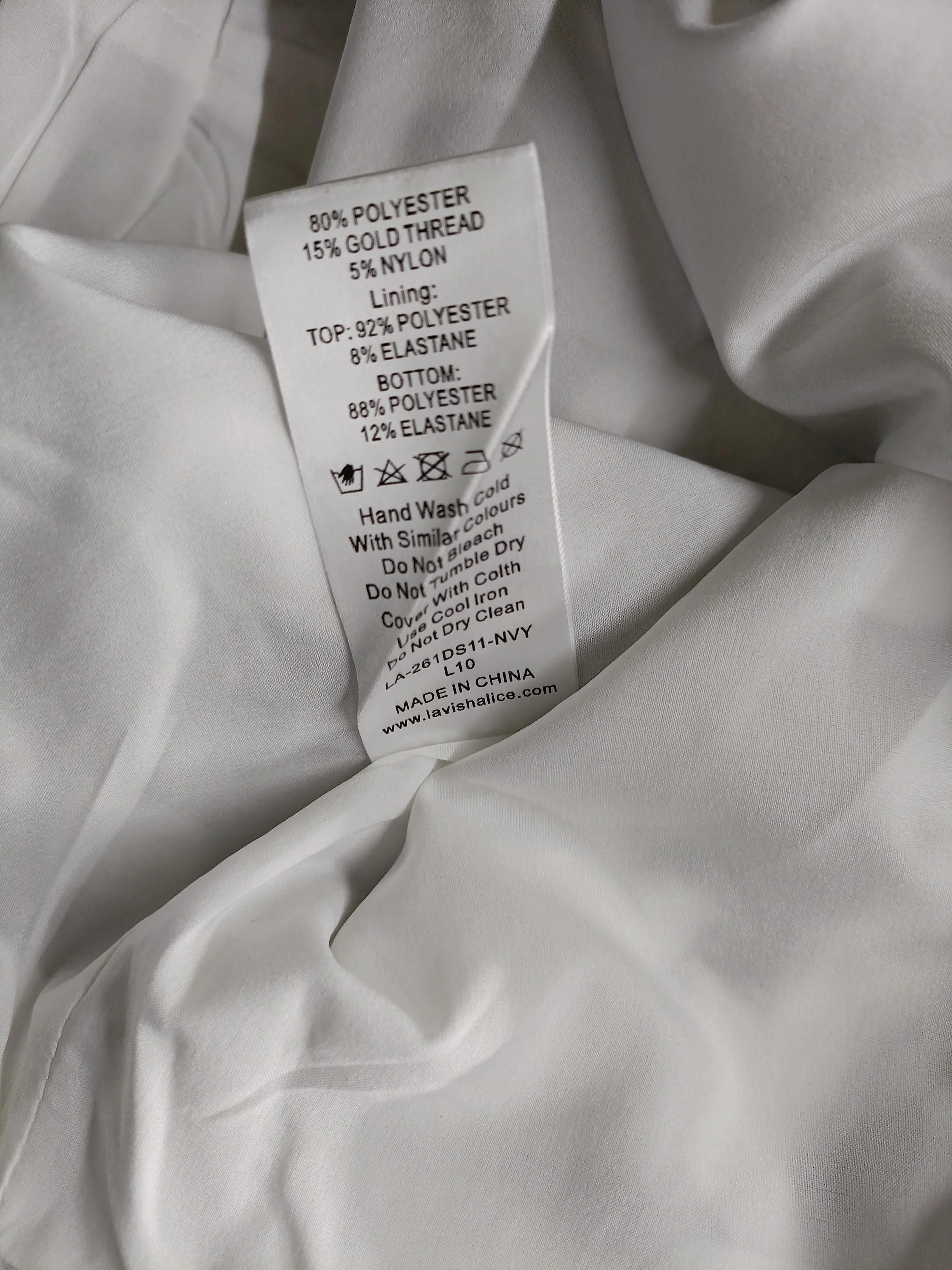 Lavish Alice Mini Dress UK8 in White - Image 6