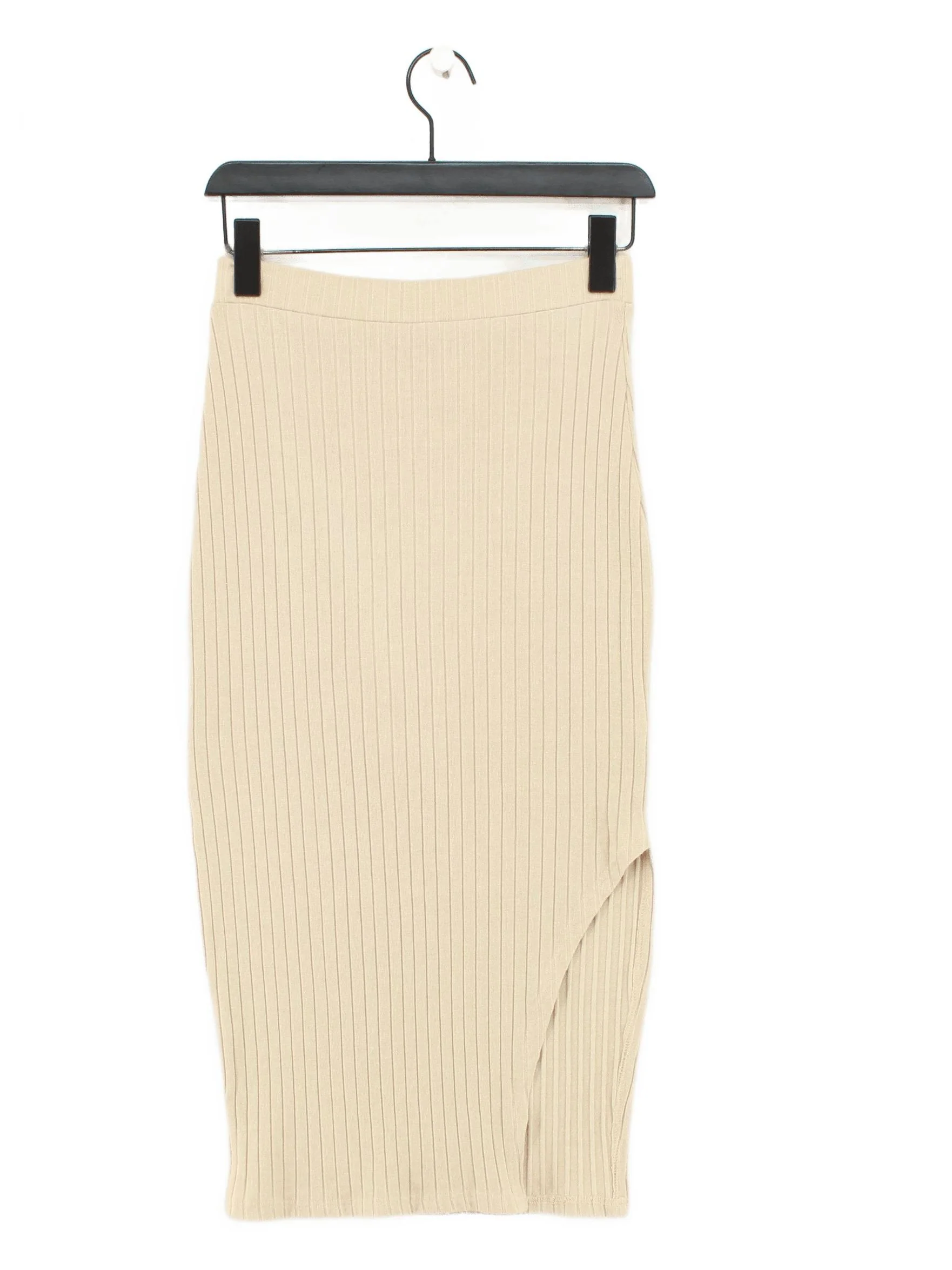 Lavish Alice Women's Midi Skirt UK 10 Cream Cotton