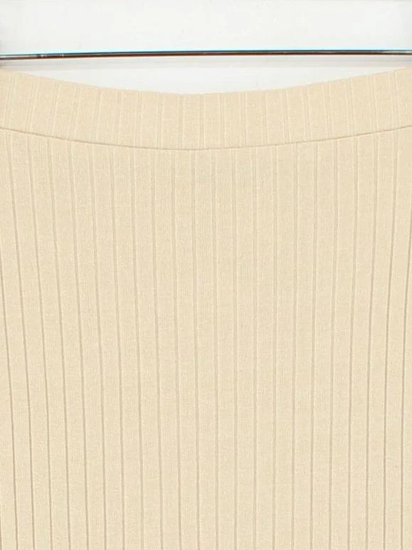 Lavish Alice Women's Midi Skirt UK 10 Cream Cotton - Image 3