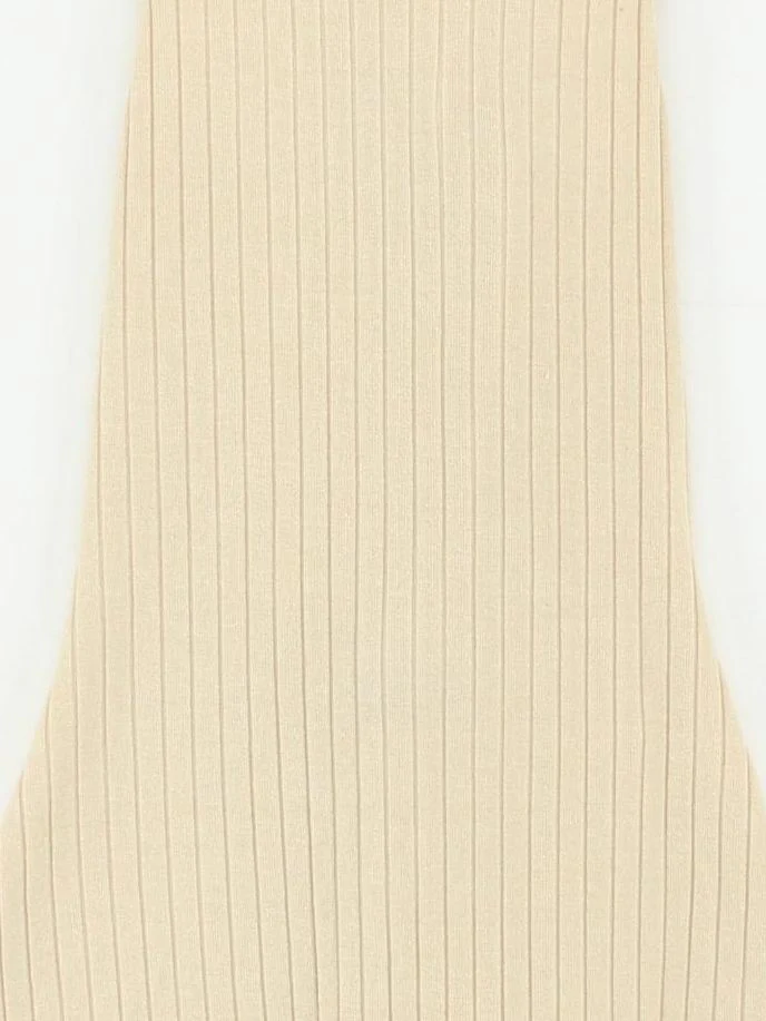 Lavish Alice Women's Top UK 10 Tan Cotton with Nylon, Elastane Basic - Image 3