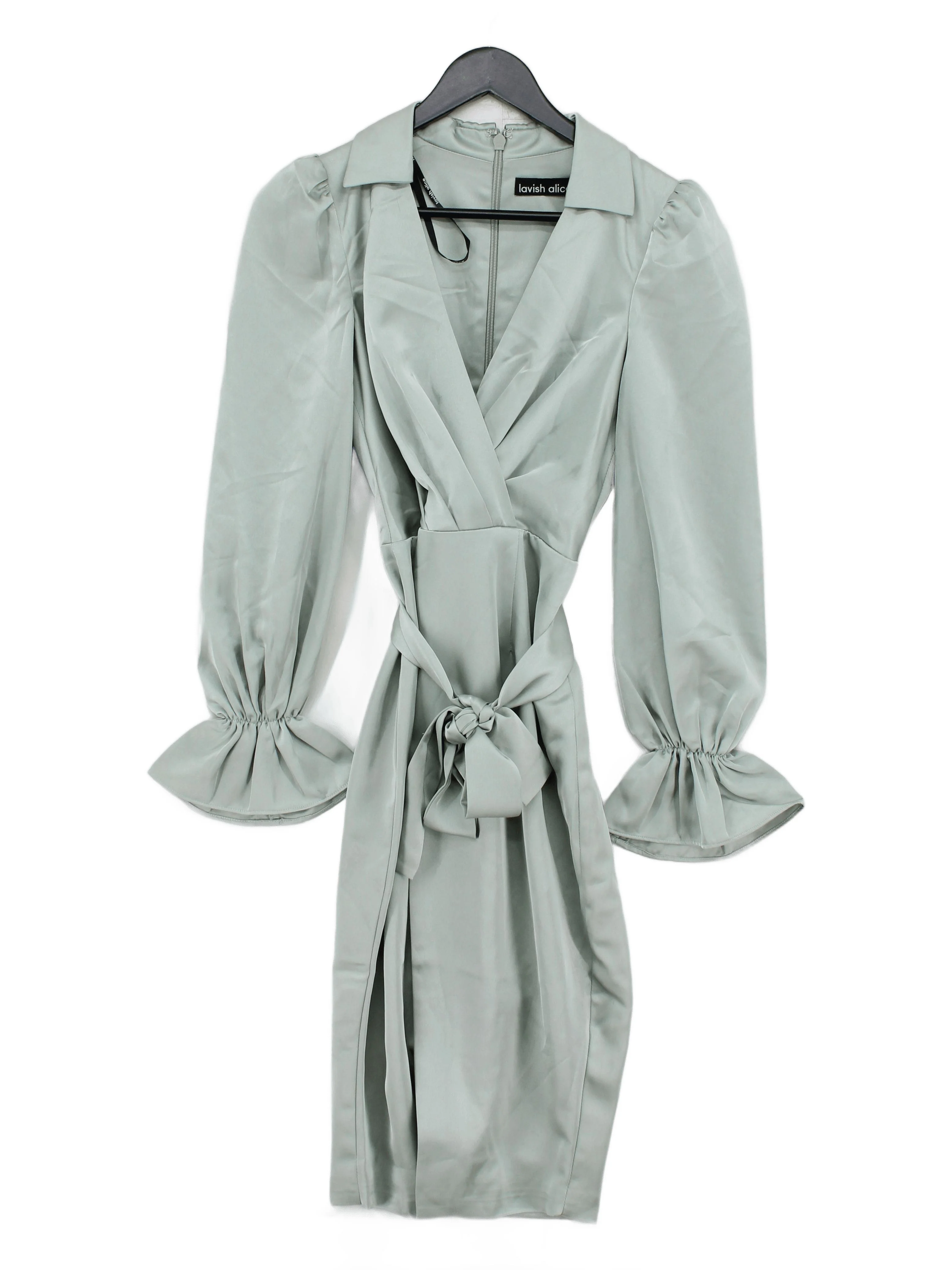 Lavish Alice Wrap Midi Dress UK8 in Green