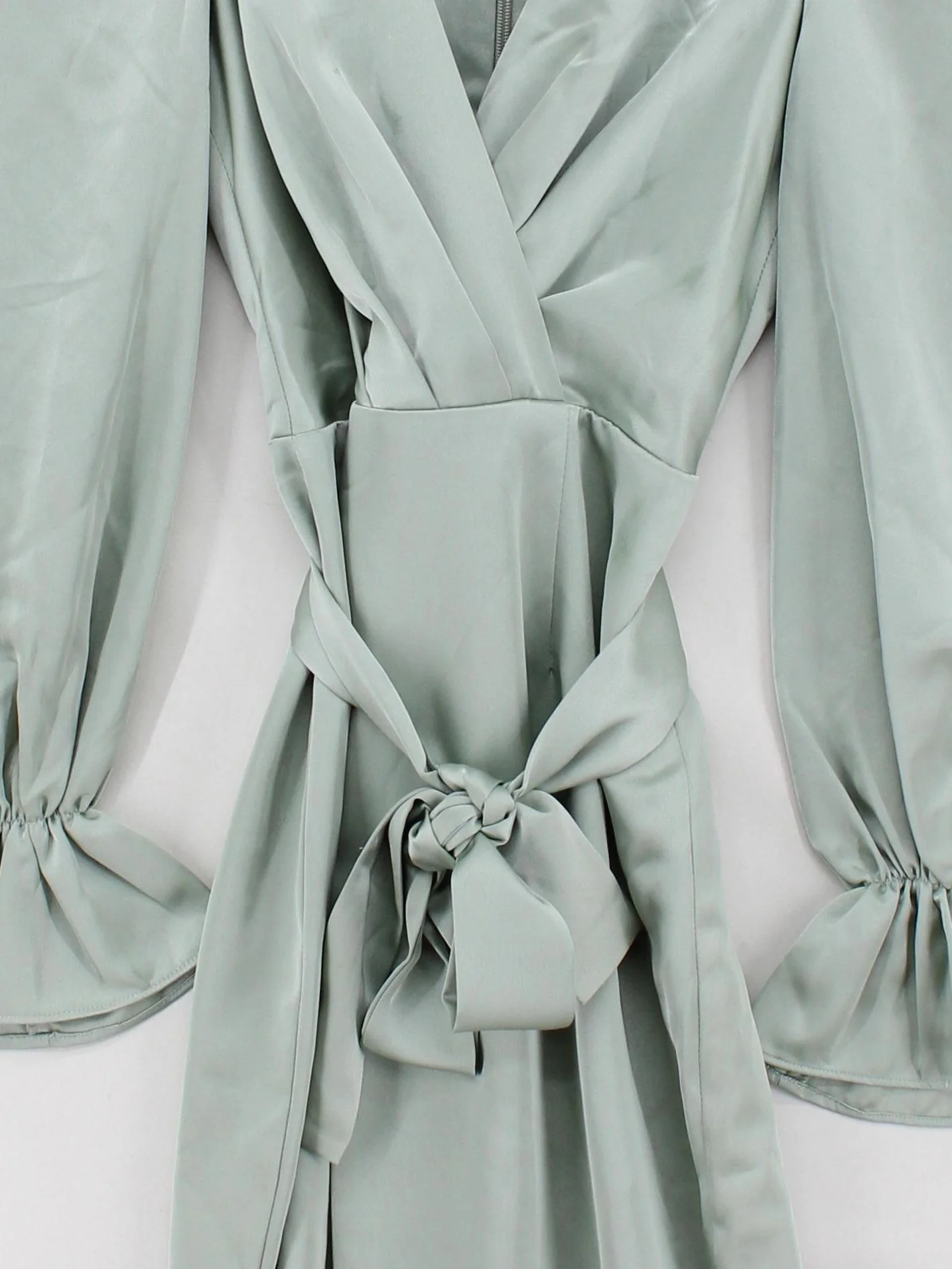 Lavish Alice Wrap Midi Dress UK8 in Green - Image 3