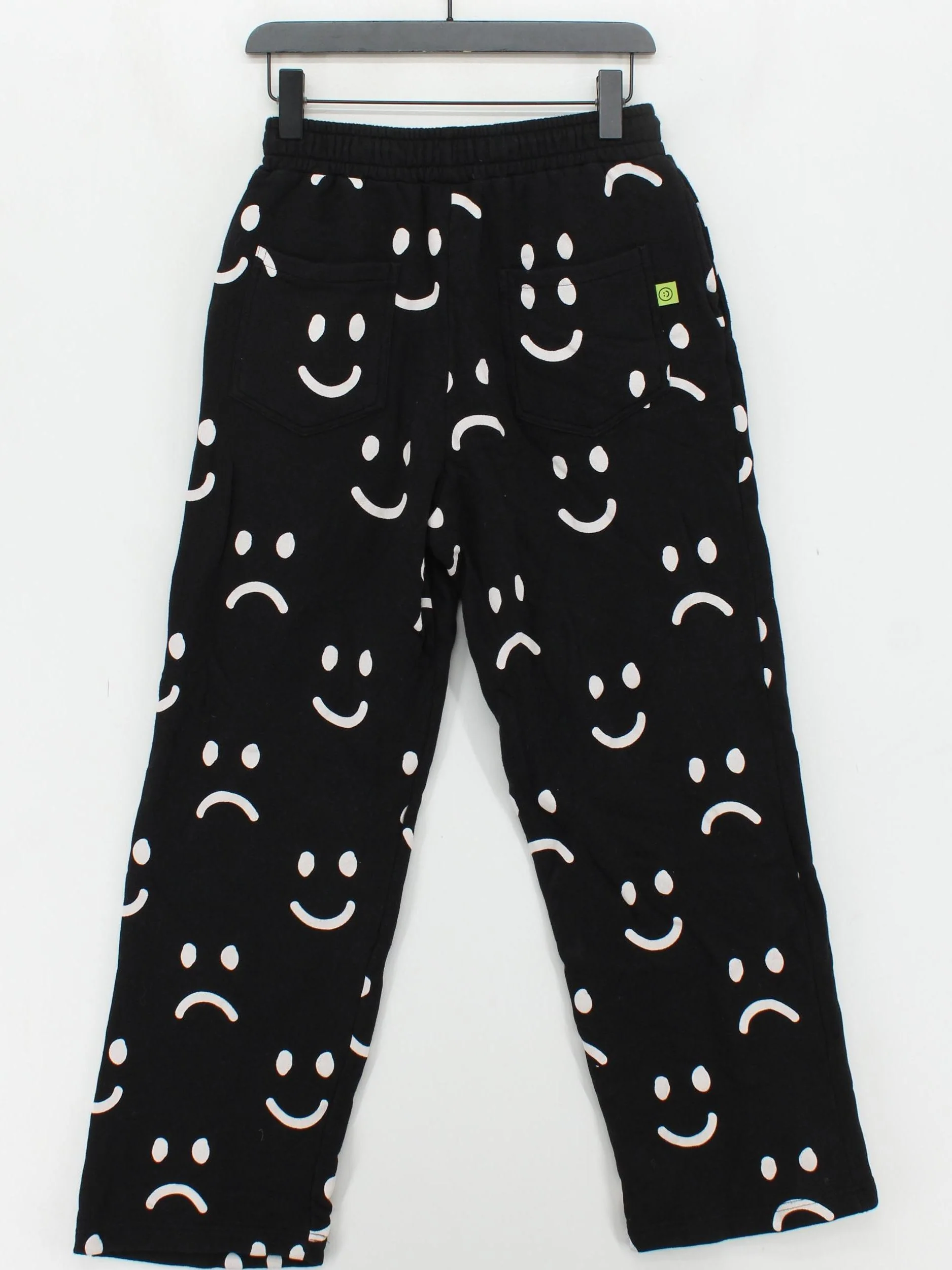 Lazy Oaf Men's Sports Bottoms S Black Graphic 100% Cotton Sweatpants - Image 2