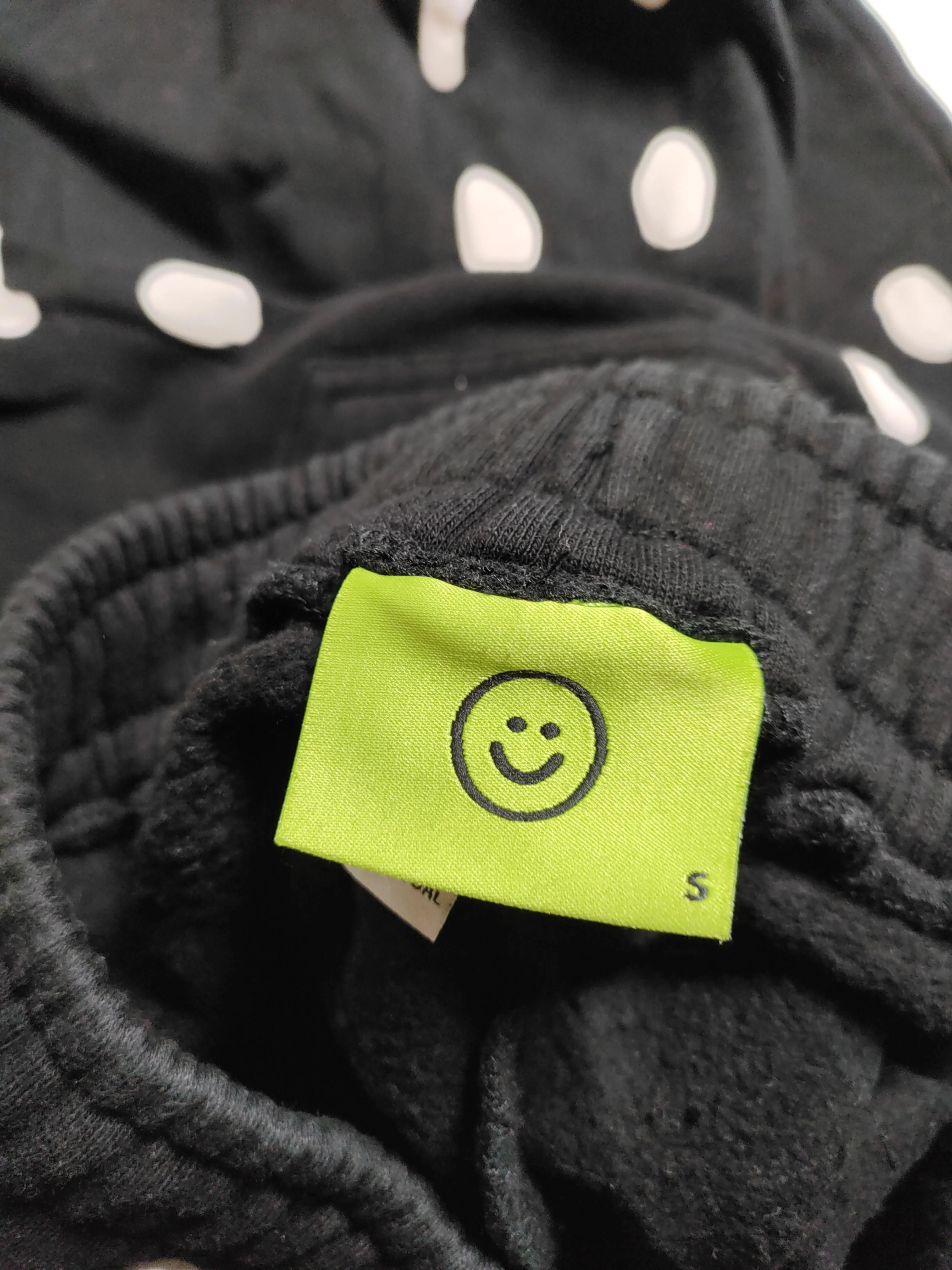 Lazy Oaf Men's Sports Bottoms S Black Graphic 100% Cotton Sweatpants - Image 5